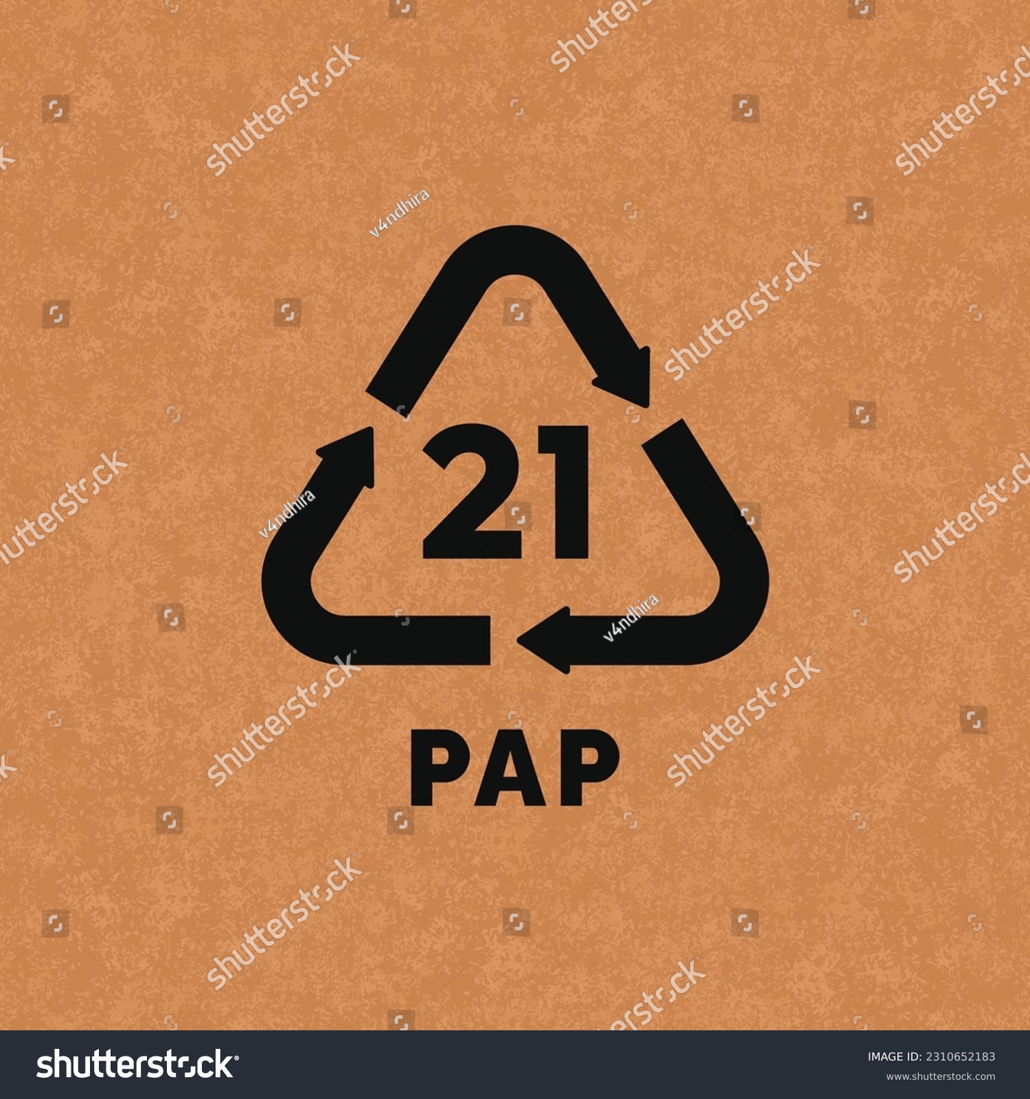 SVG of PAP 21 plastic recycle symbol icon vector svg