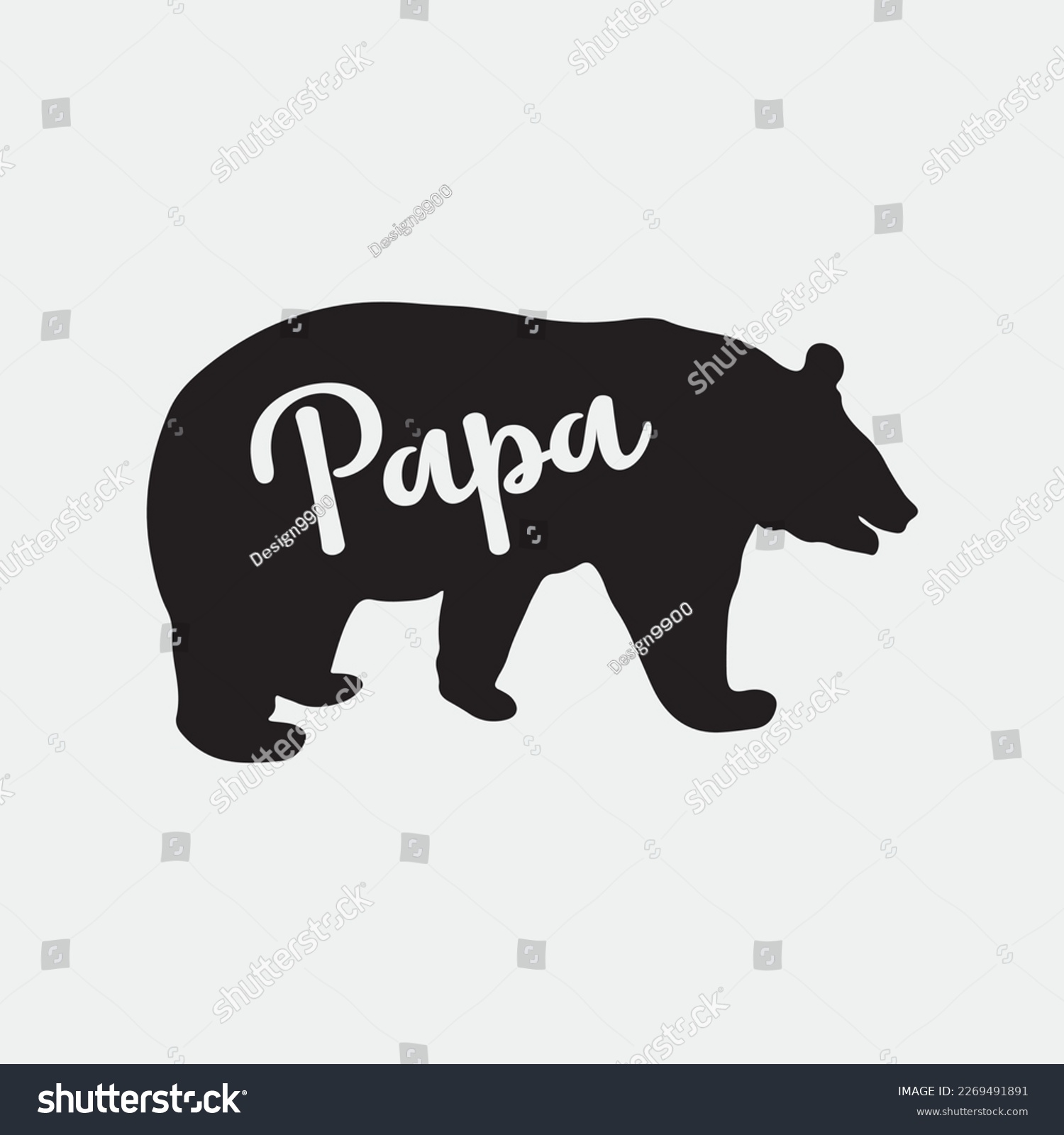 SVG of Papa bear svg png digital cricut printable file svg