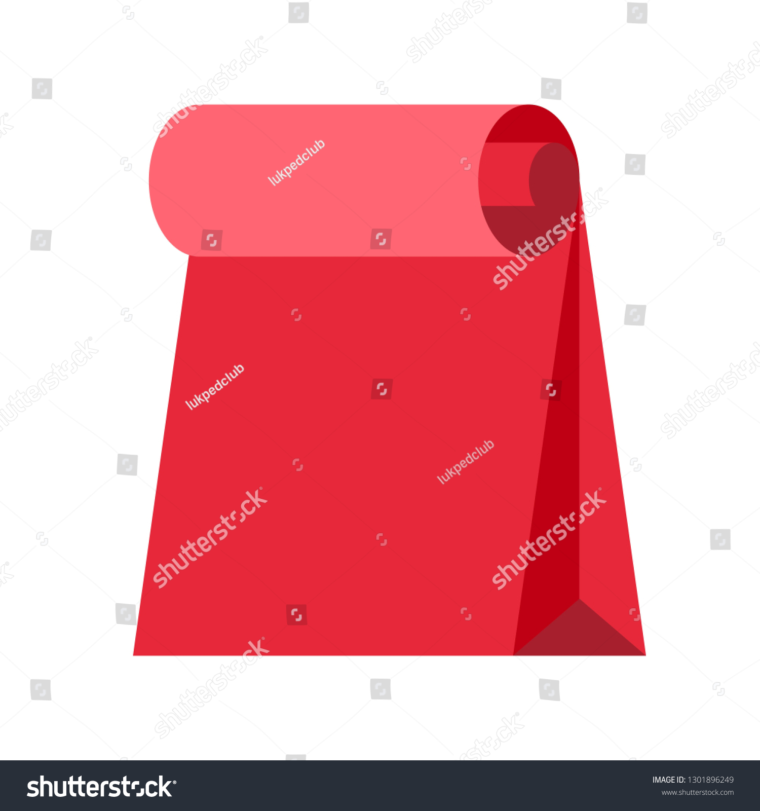 Paper Bag Vector Illustration Flat Design Stock Vector Royalty Free 1301896249 Shutterstock 4915