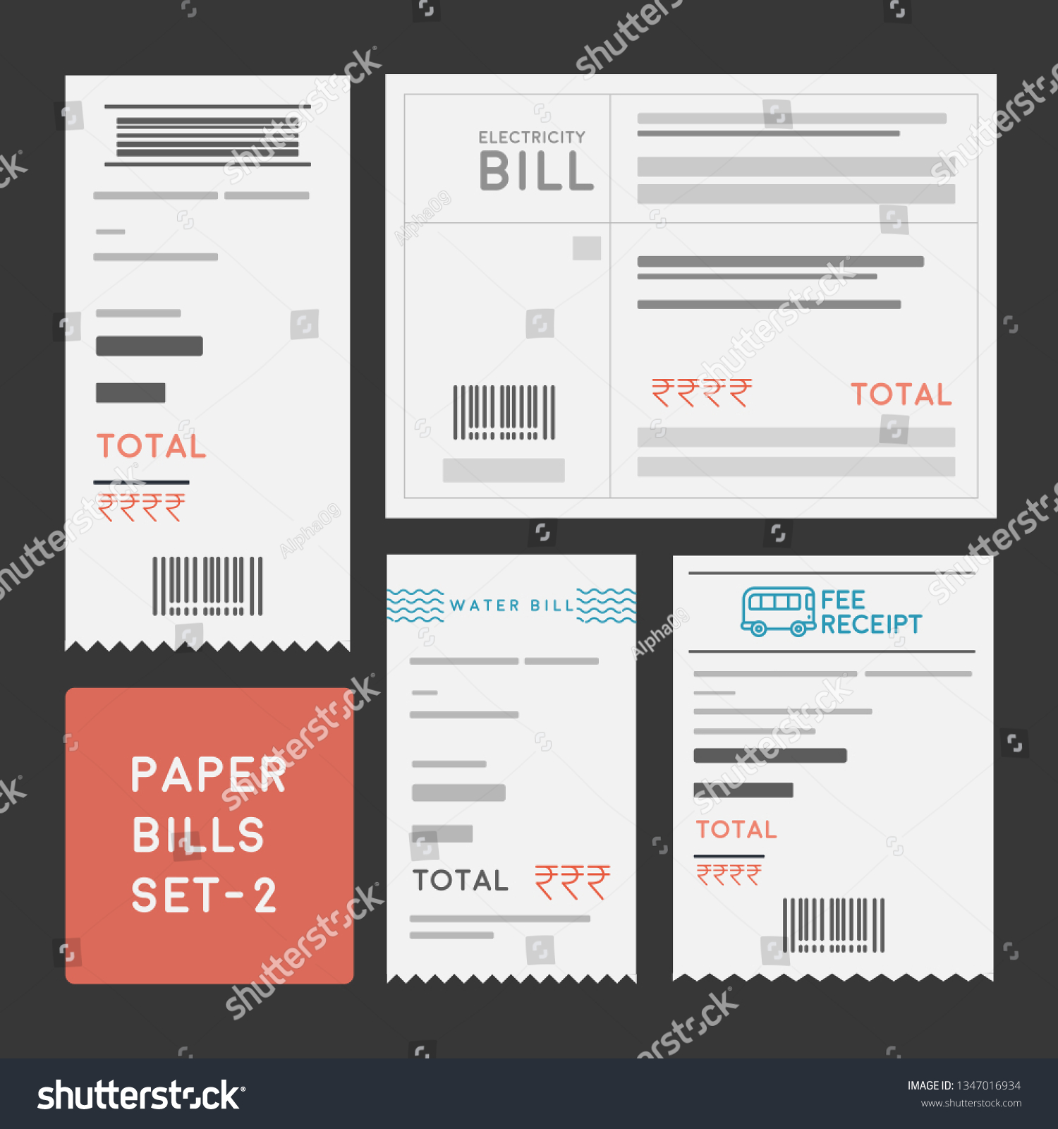 SVG of Paper Bill Collection-2 svg