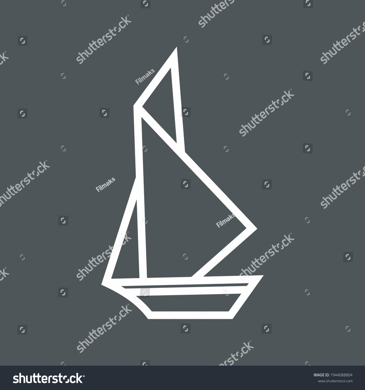 SVG of Paper boat cartoon small line icon quality vector illustration cut svg