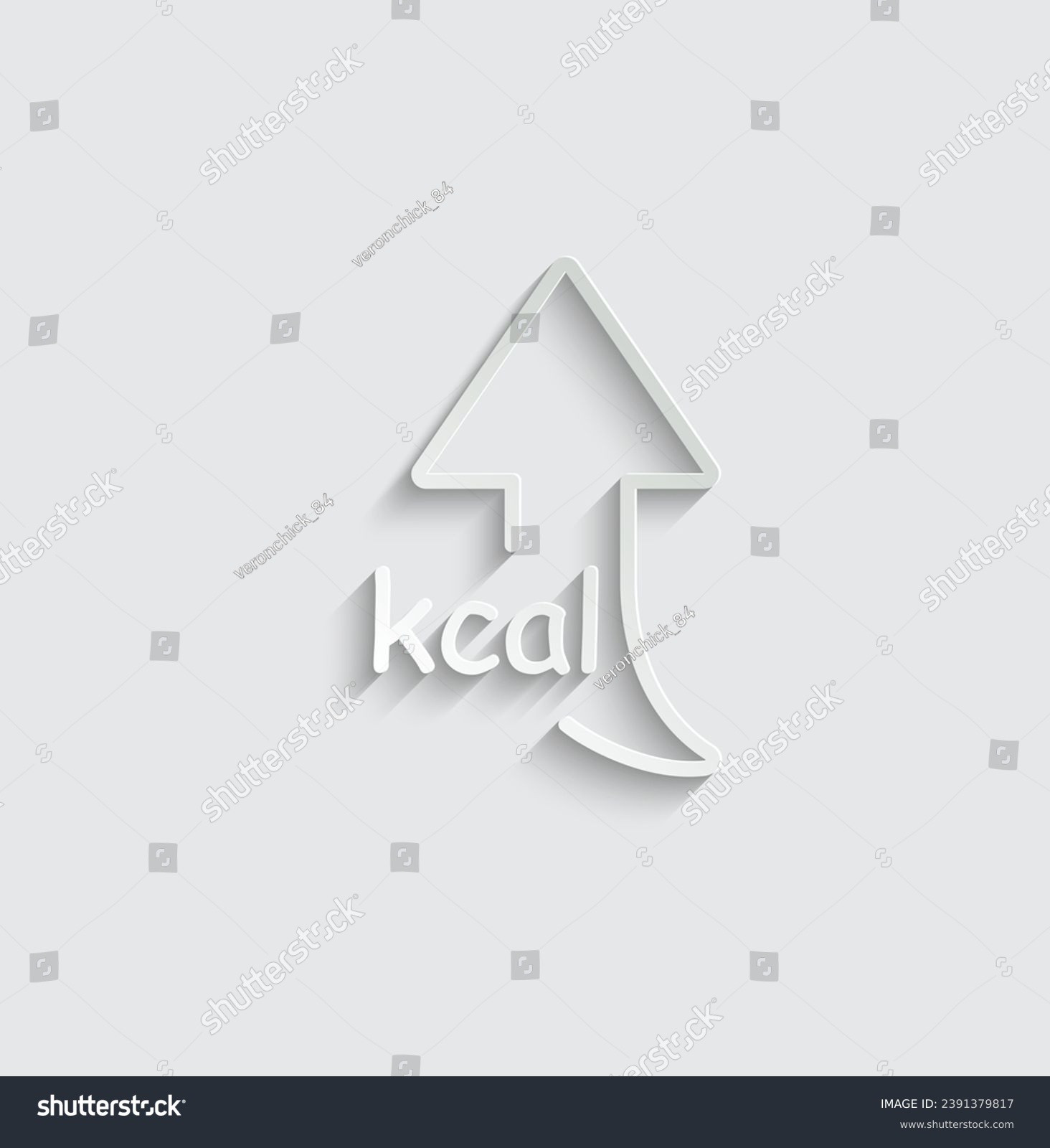 SVG of paper calorie icon vector diet sign kcal icon svg