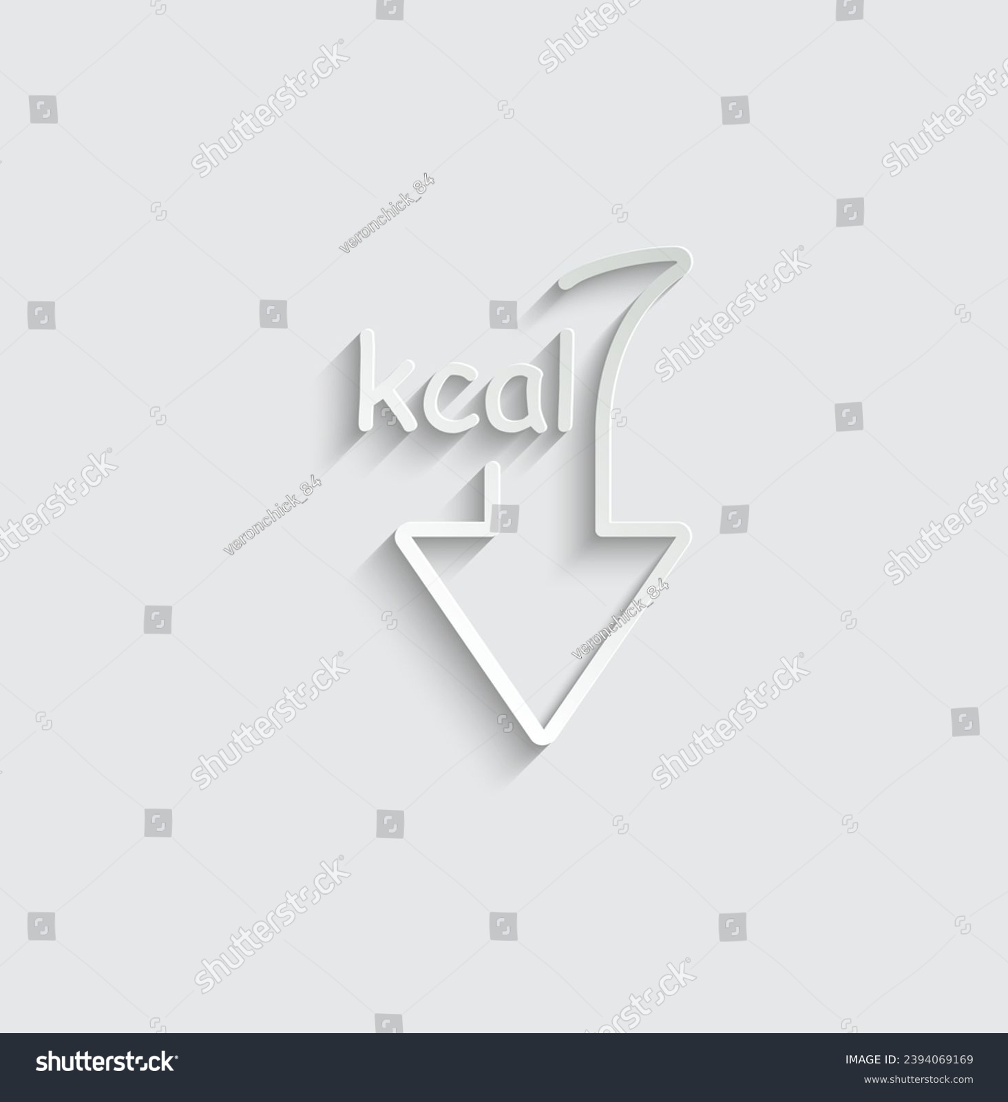 SVG of paper calorie icon vector diet sign kcal icon svg