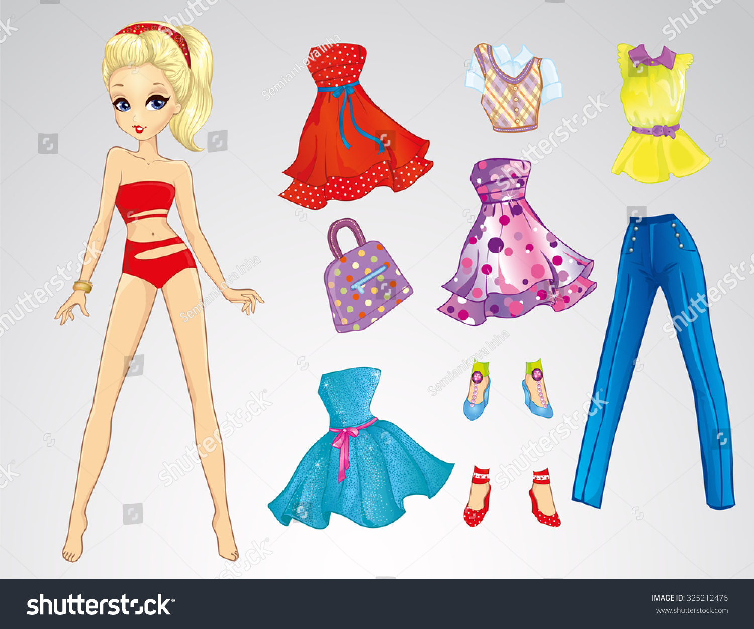 paper doll style