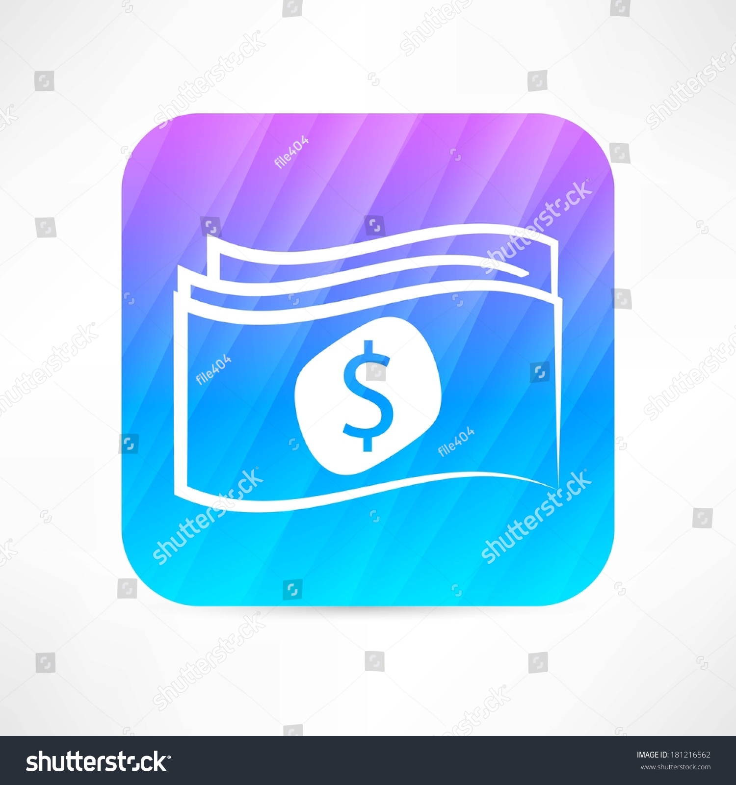 Paper Money Icon Stock Vector 181216562 - Shutterstock