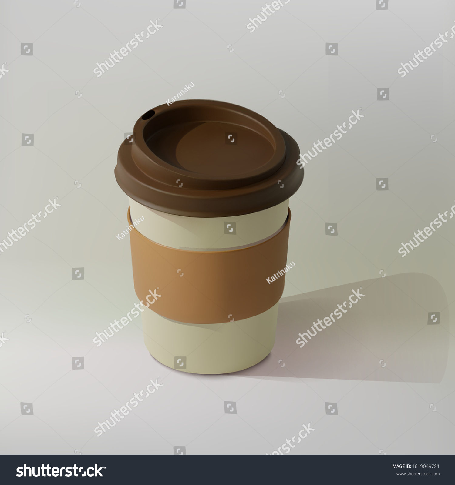 Download Paper Realistic Coffee Cup Mockup Isometric Stock Vector Royalty Free 1619049781 PSD Mockup Templates