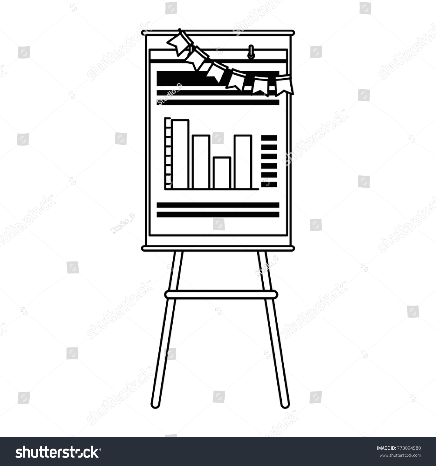 Paperboard Statistics Icon Stock Vector Royalty Free 773094580