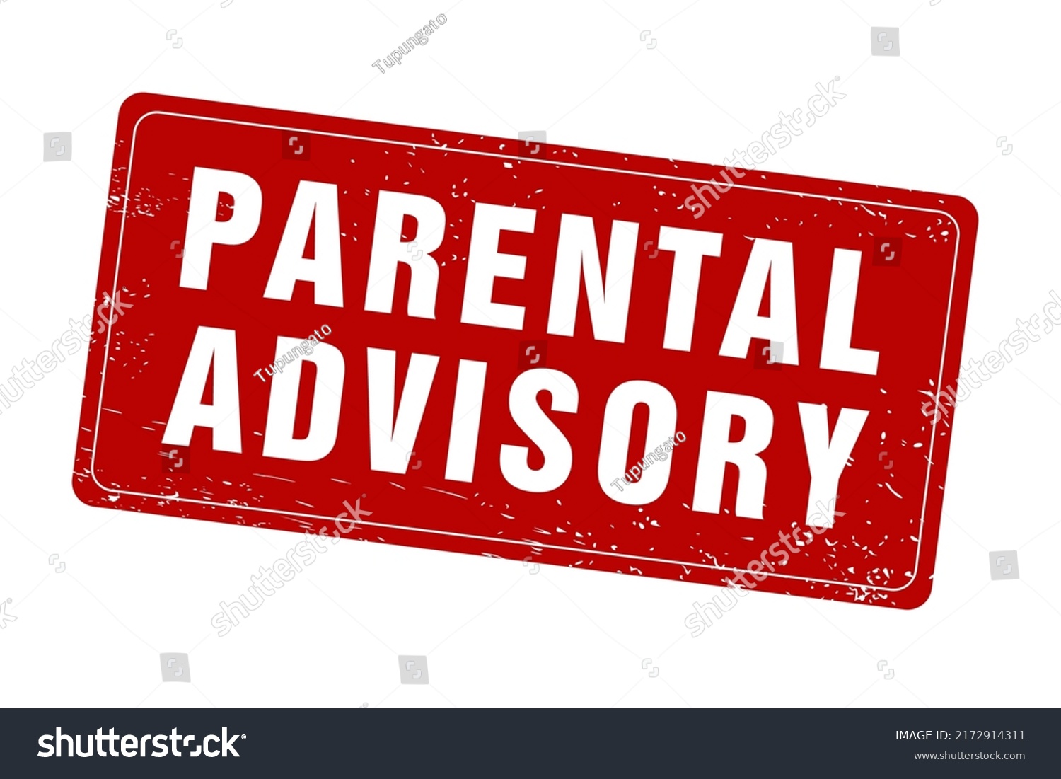 Parental Advisory Red Rubber Stamp Vector Stock Vector (Royalty Free ...