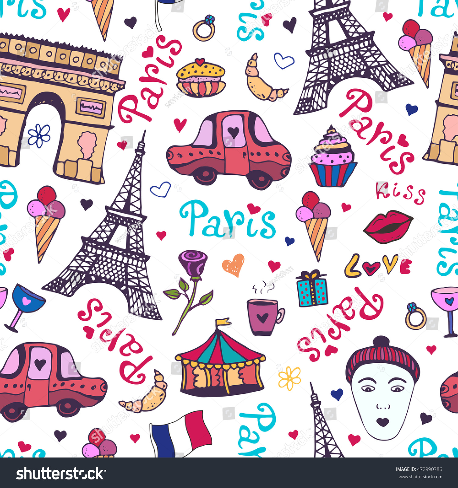 6,416 Cute paris art Images, Stock Photos & Vectors | Shutterstock