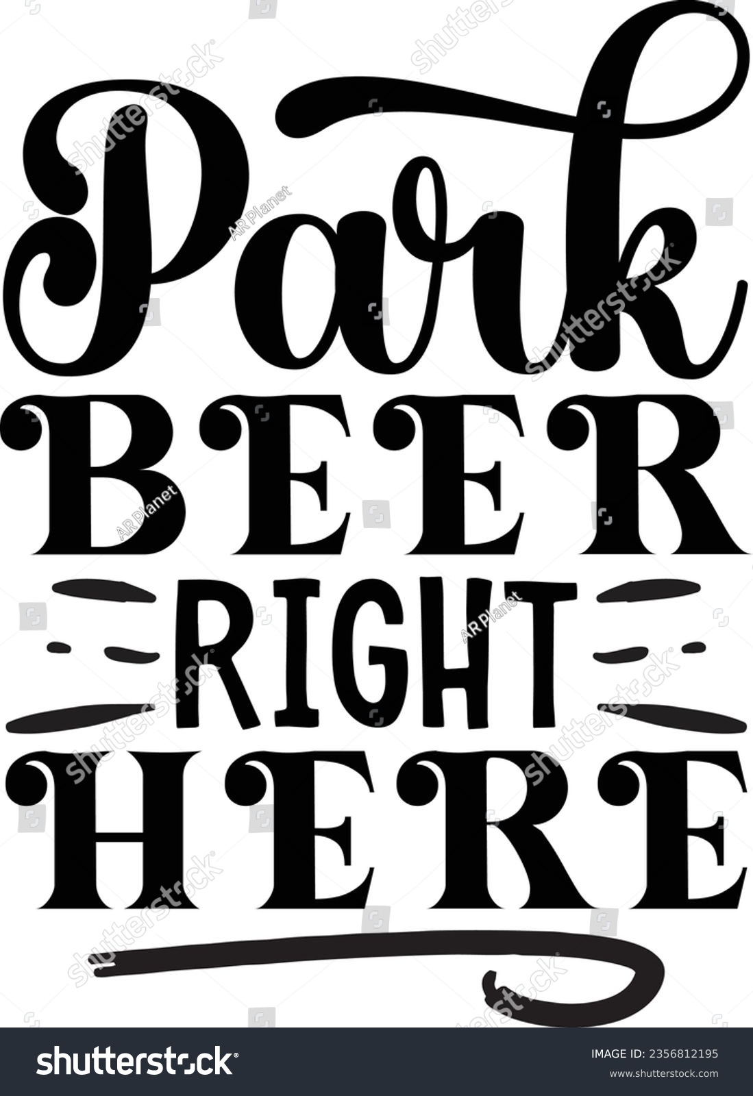 SVG of Park beer right here - Coaster quotes design svg