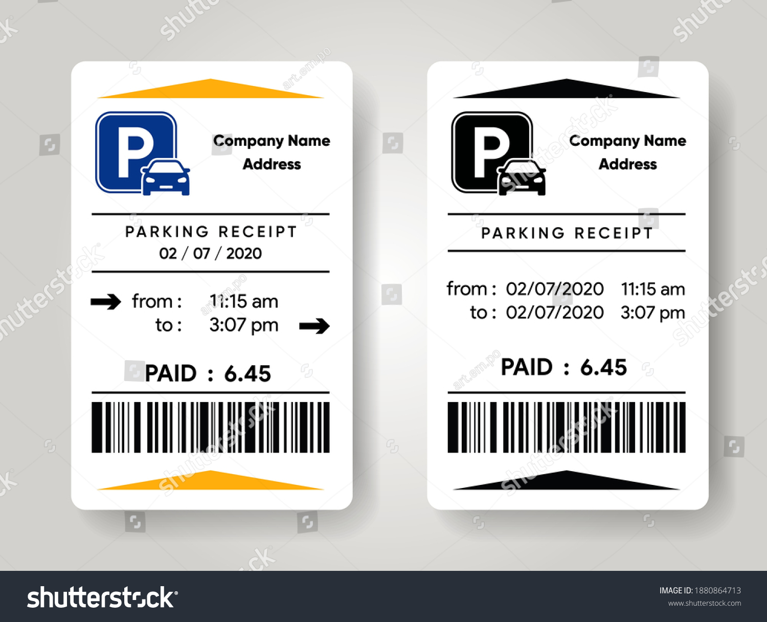 parking-receipt-template-check-parking-meter-stock-vector-royalty-free-1880864713-shutterstock