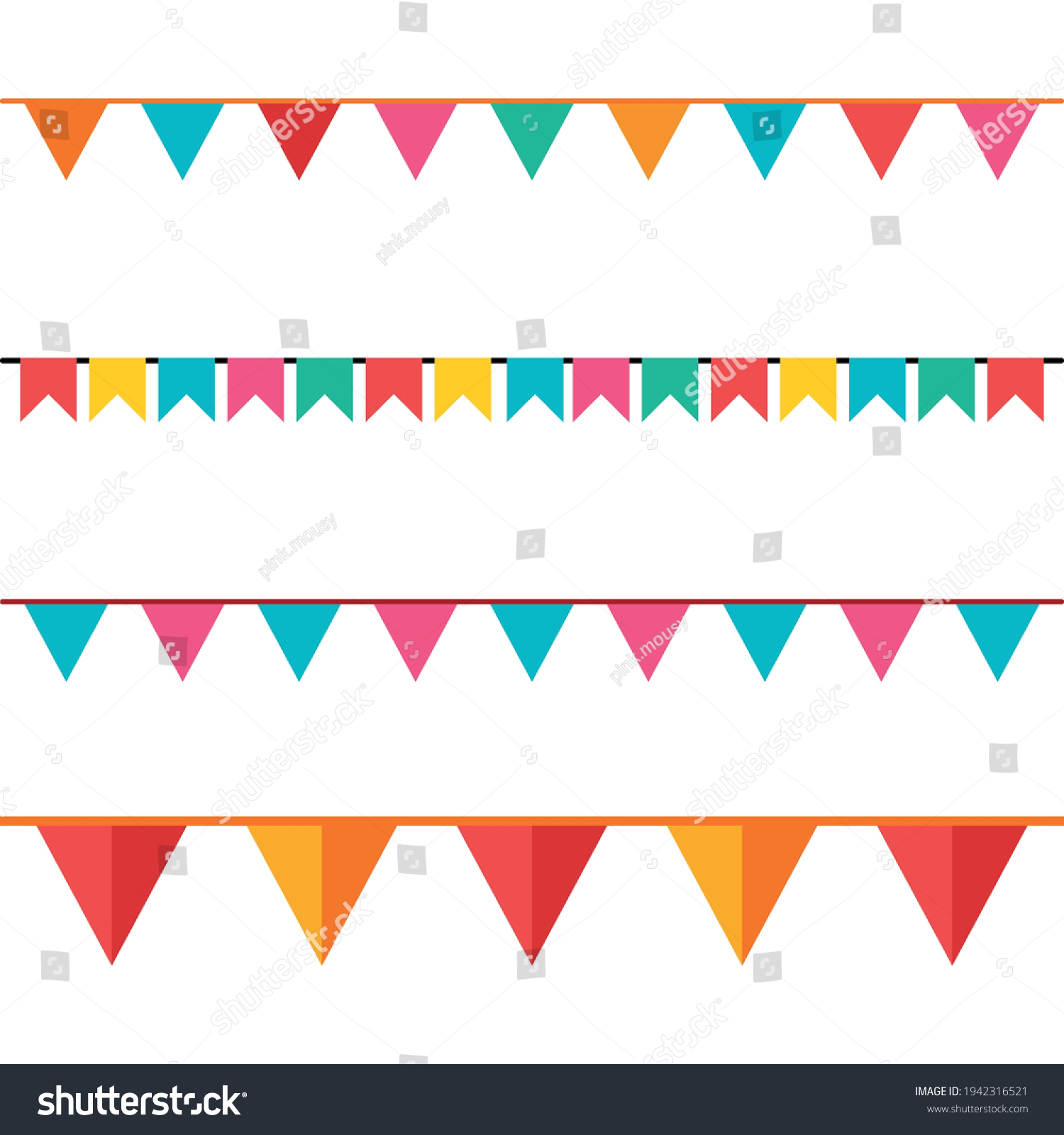 Party Background Flags Vector Illustration Eps Stock Vector (Royalty ...