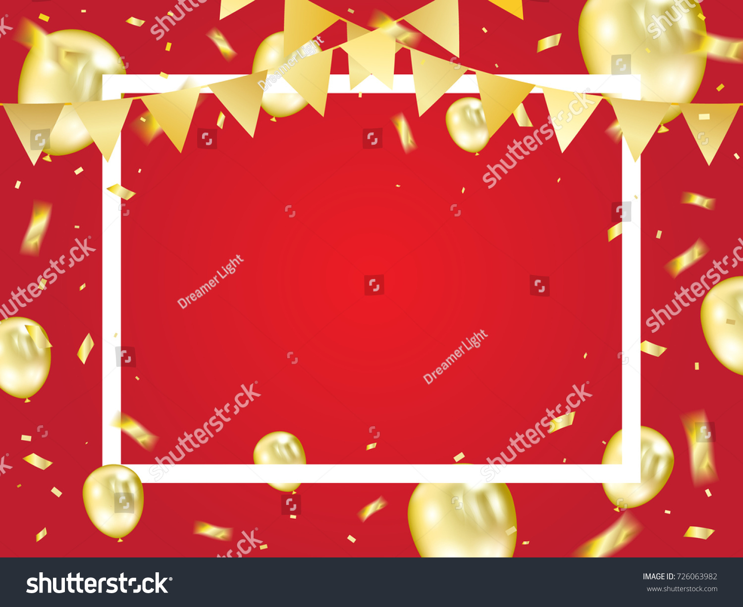 Party Event Celebration Banner Background Many Stock Vector Royalty Free