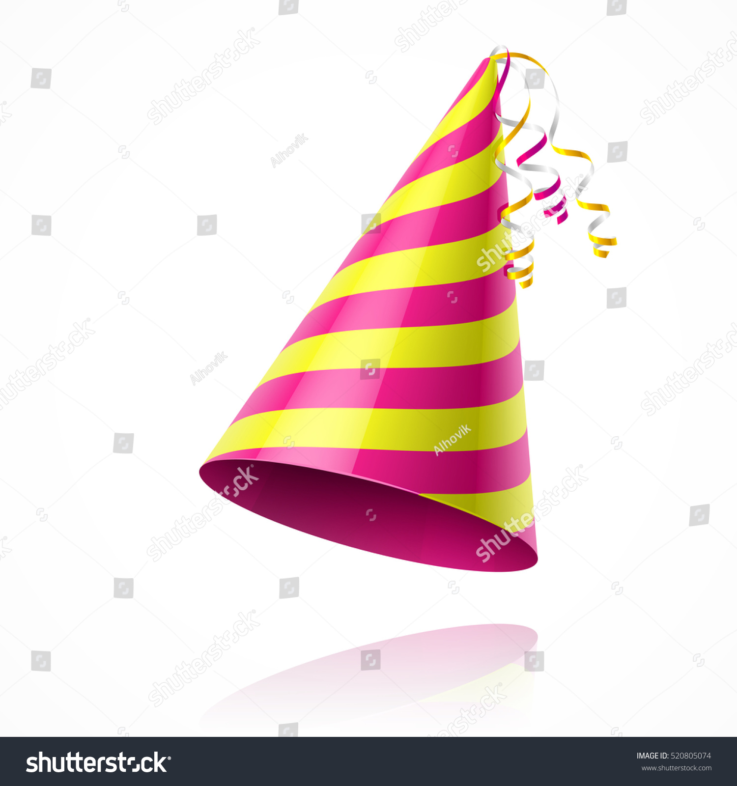Party Hat. Vector. - 520805074 : Shutterstock