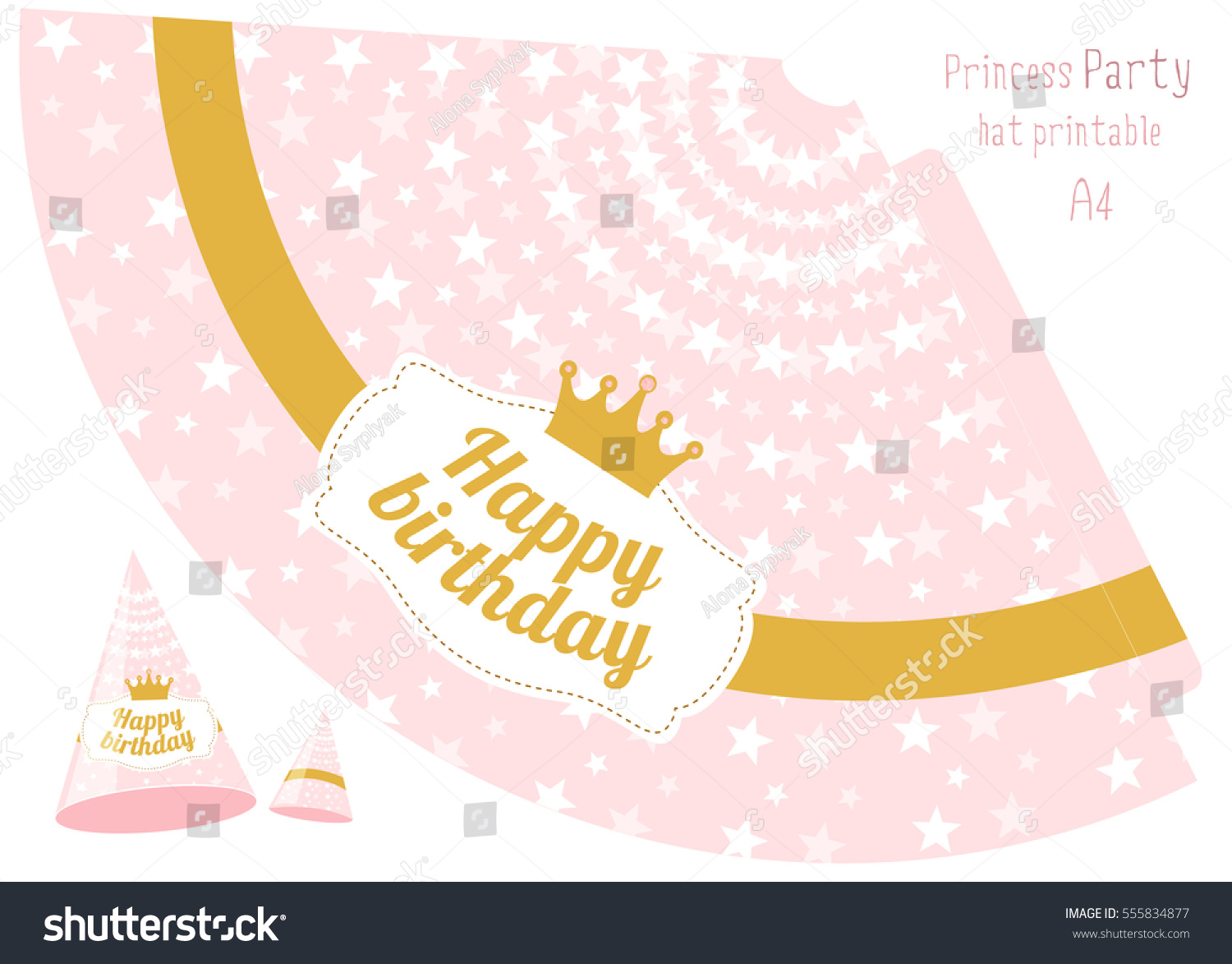 Birthday Party Hat Template from image.shutterstock.com