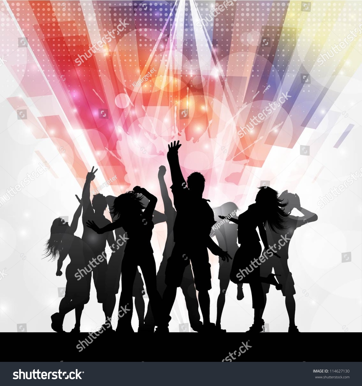 Party People Background Stock Vector Illustration 114627130 : Shutterstock