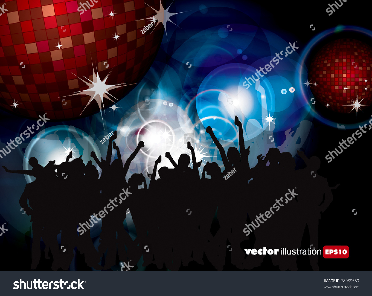 Party People Vector Background - 78089659 : Shutterstock