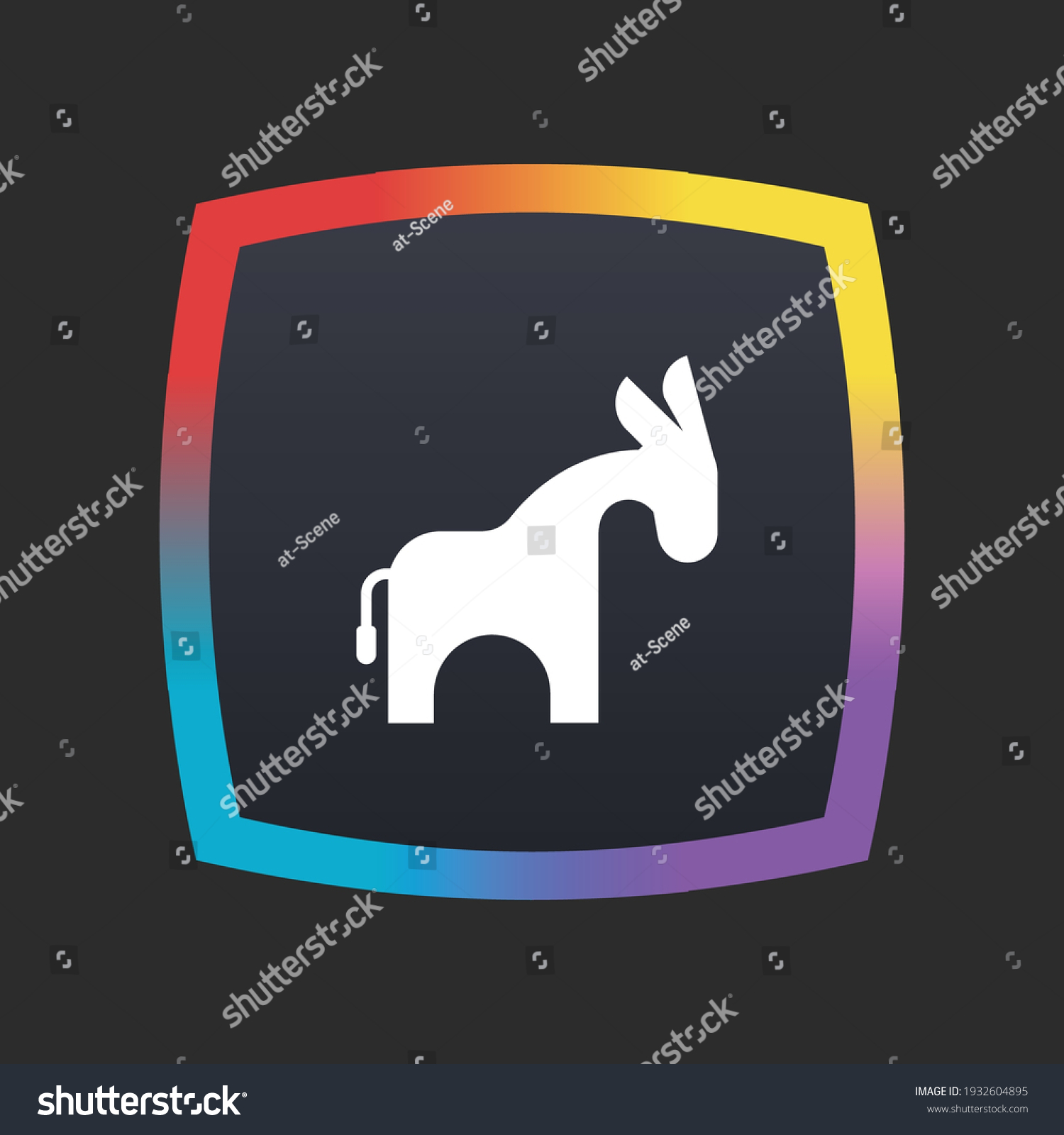 Party Symbol App Icon Button Stock Vector (Royalty Free) 1932604895