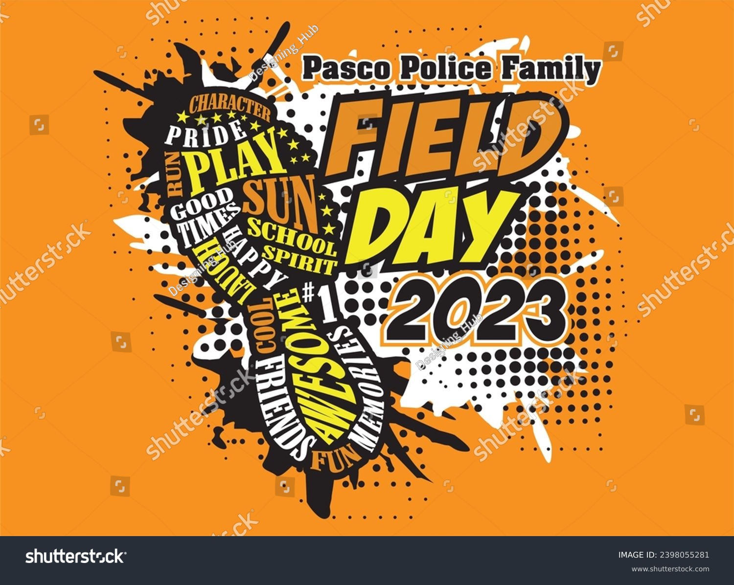 SVG of Pasco Police Family Field Day 2023 Logo svg