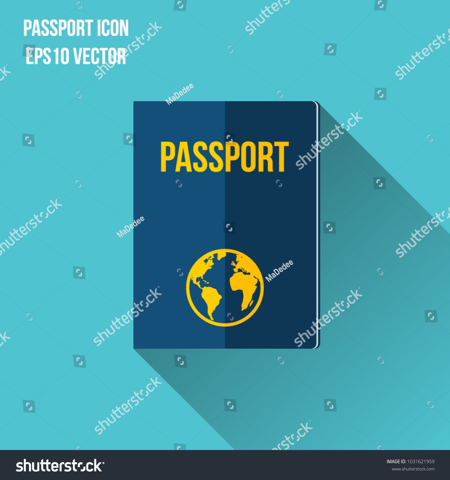 Passport Icon Vector Illustration Isolated On Stock Vector Royalty Free 1031621959 Shutterstock 4226