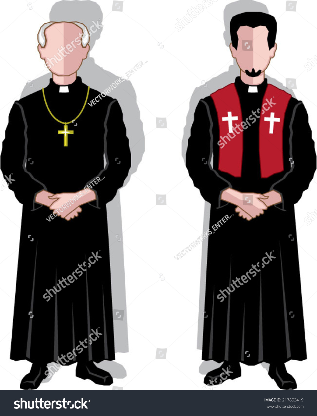 Pastor Vector - 217853419 : Shutterstock