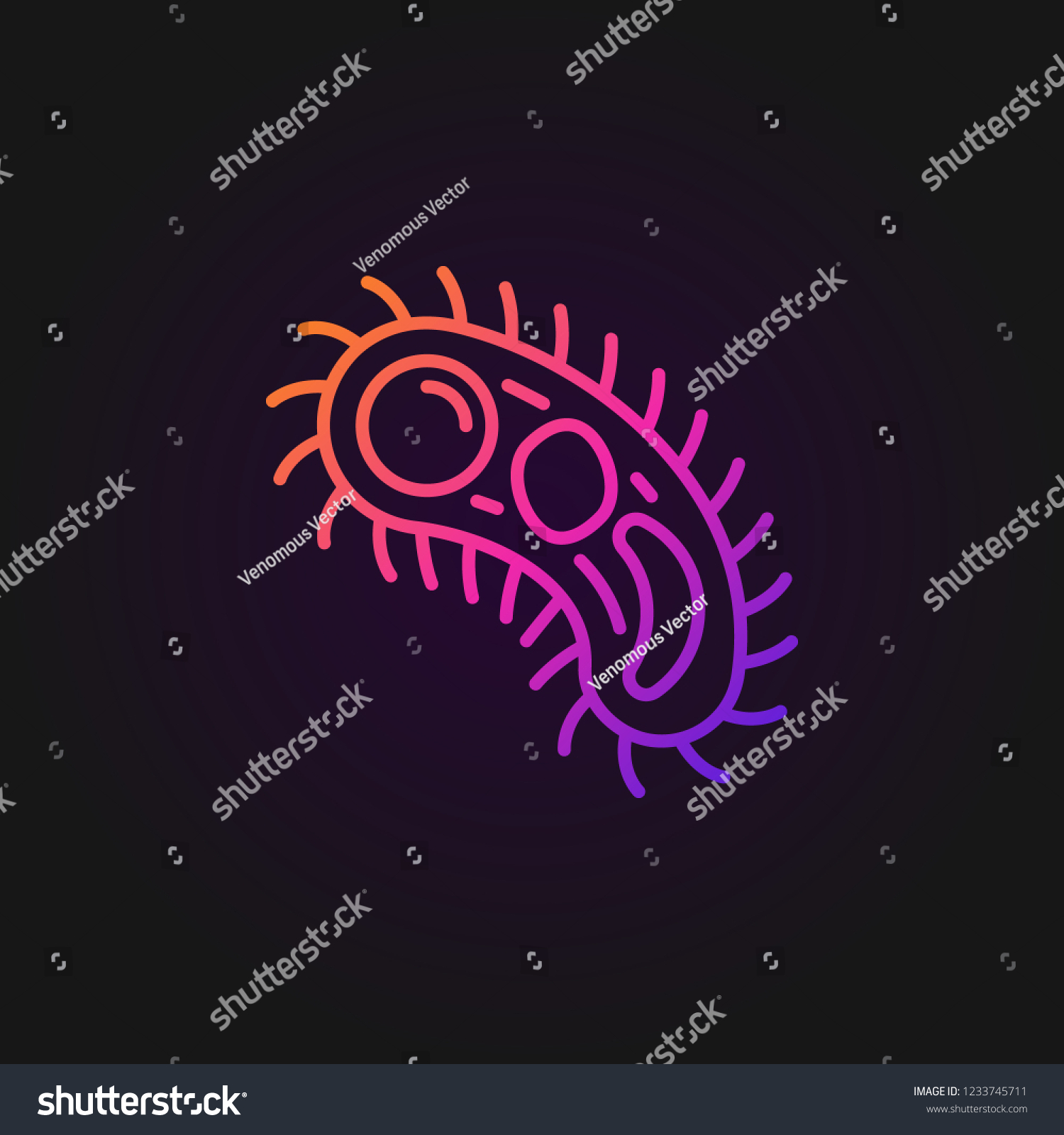 Pathogen Vector Colored Icon Design Element Stock Vector (Royalty Free ...