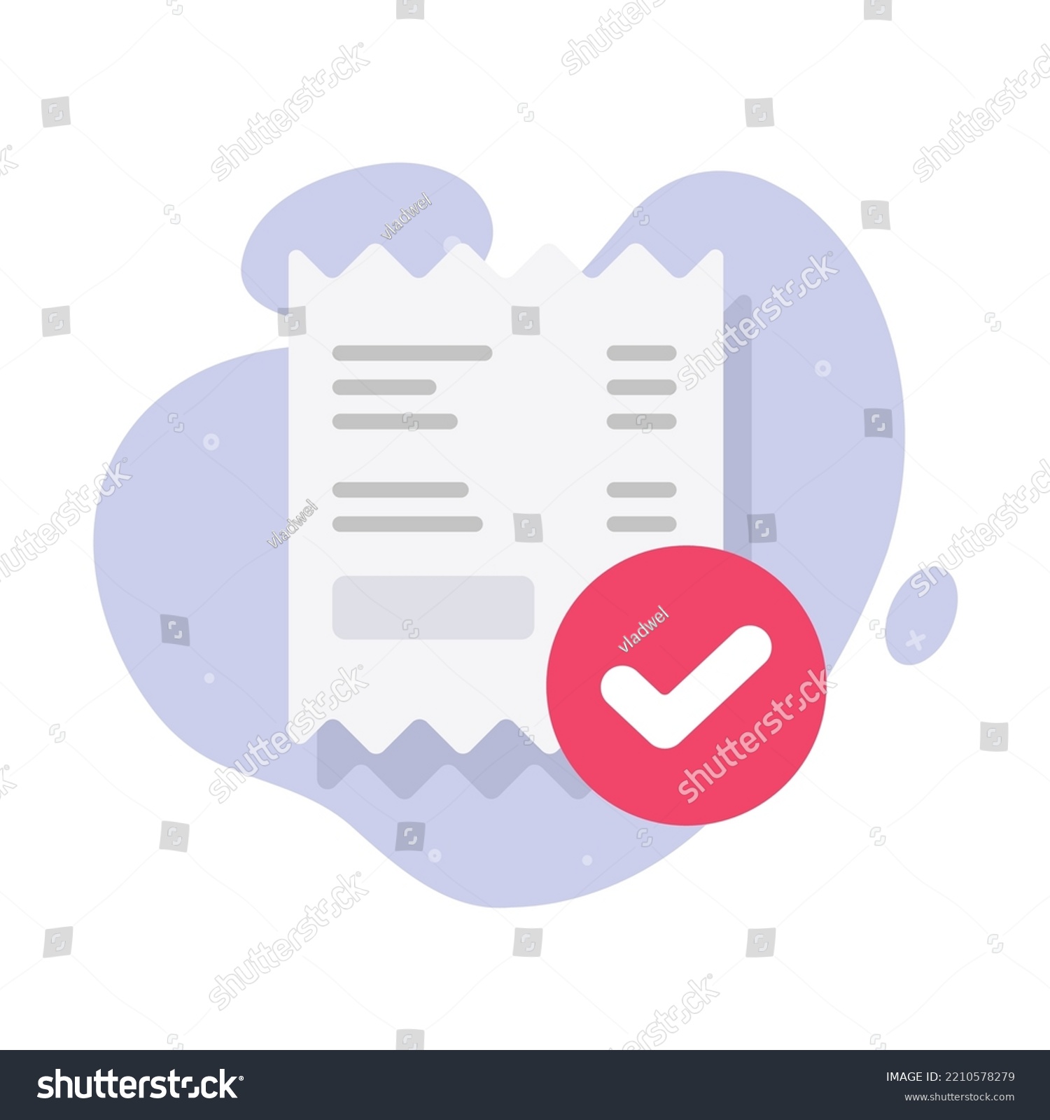 SVG of Payment bill completed icon vector or paid done order receipt invoice graphic illustration flat, confirm or valid verified money transaction symbol editable design, pay check mark review notification svg
