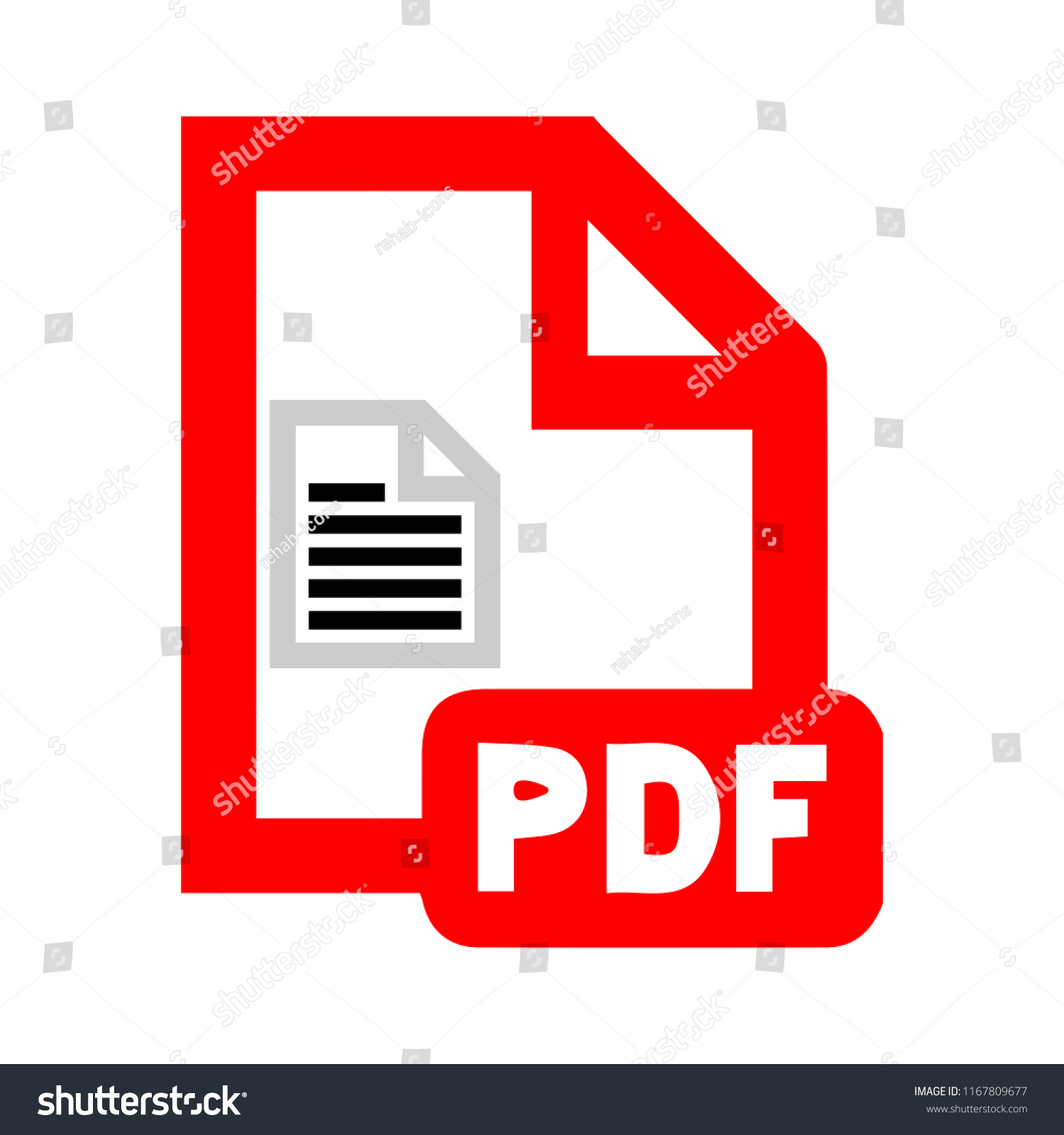 Pdf File Document Icon Download Pdf Stock Vector Royalty Free