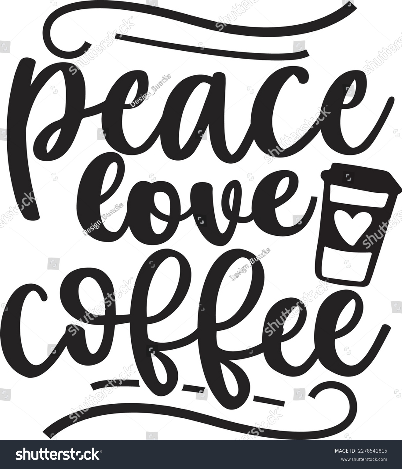 SVG of peace love coffee svg ,coffee SVG design, coffee SVG bundle, coffee design, svg