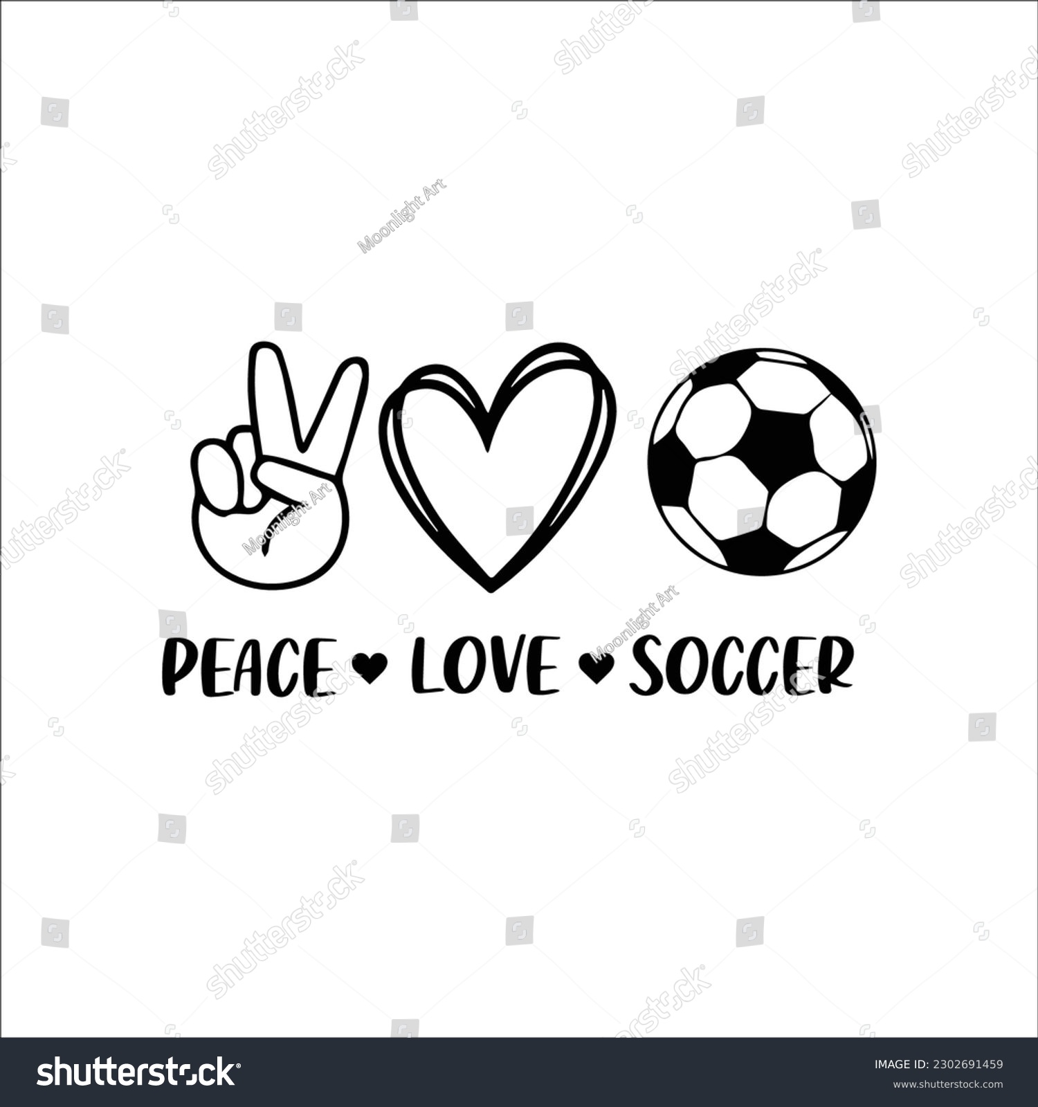 SVG of Peace Love Soccer svg,Soccer SVG,Soccer mom svg,Ball svg,Soccer png, Soccer Shirt, Peace Love svg, Peace Svg,cricut svg, Football svg svg