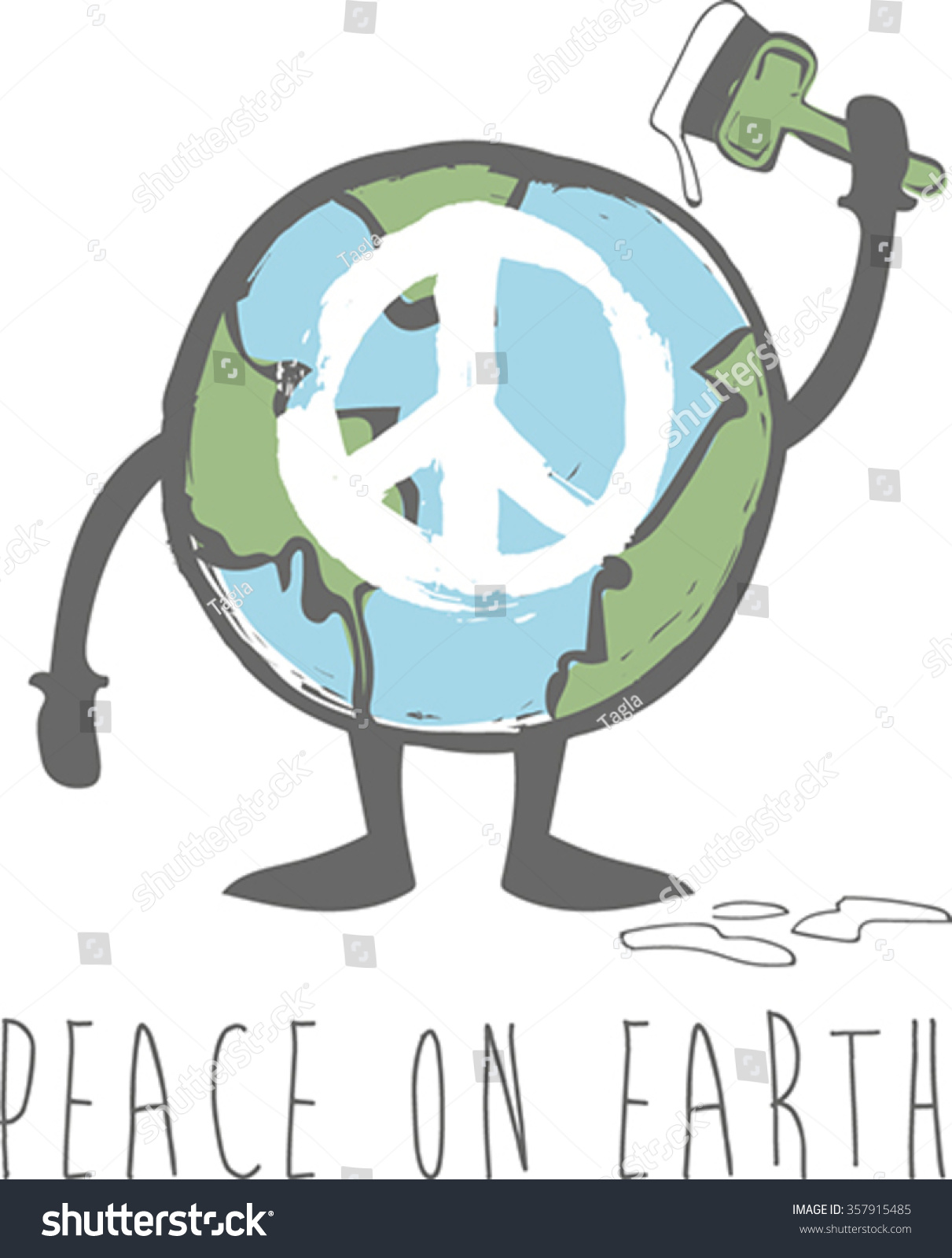 Peace On Earth Illustration Made Cartoon Stock Vector Royalty Free Peace On Earth Illustration Made Cartoon Stock Vector Royalty Free