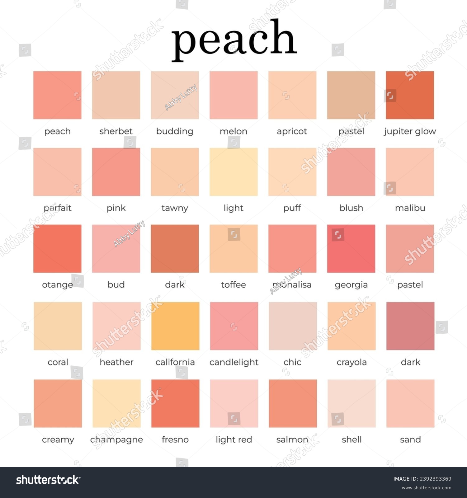 Apricot Blush Color Combinations HEX Code Shutterstock