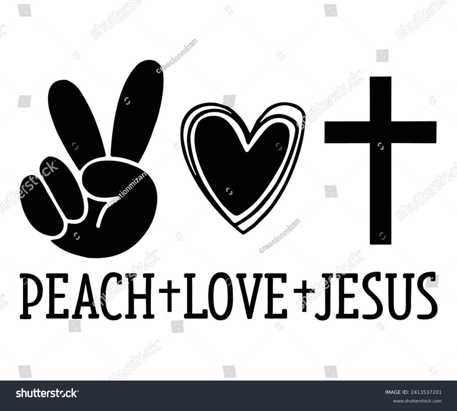 SVG of peach love jesus Svg,Christian,Love Like Jesus, XOXO, True Story,Religious Easter,Mirrored,Faith Svg,God, Blessed  svg