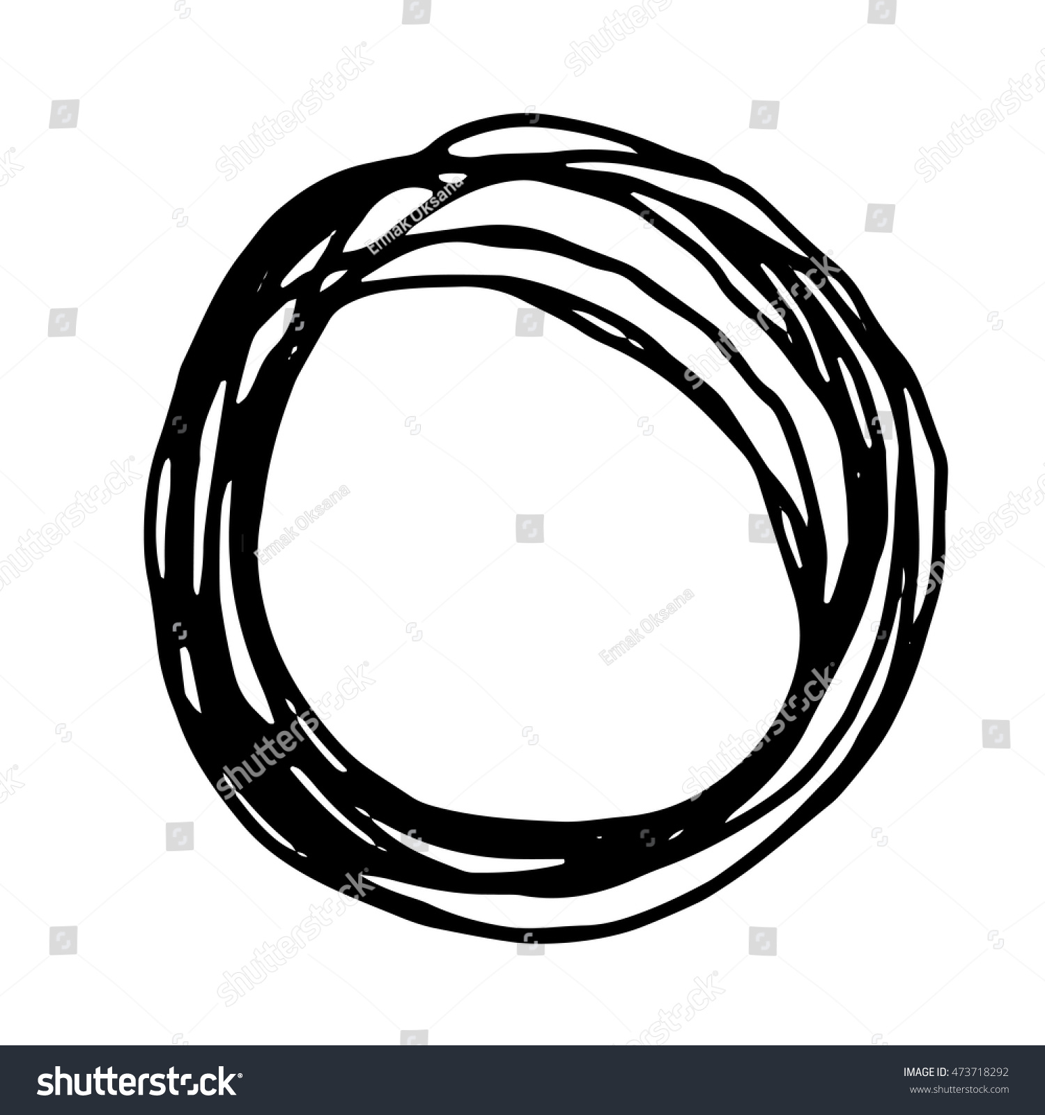 Pencil Doodle Border Template Hand Drawn Stock Vector (Royalty Free ...