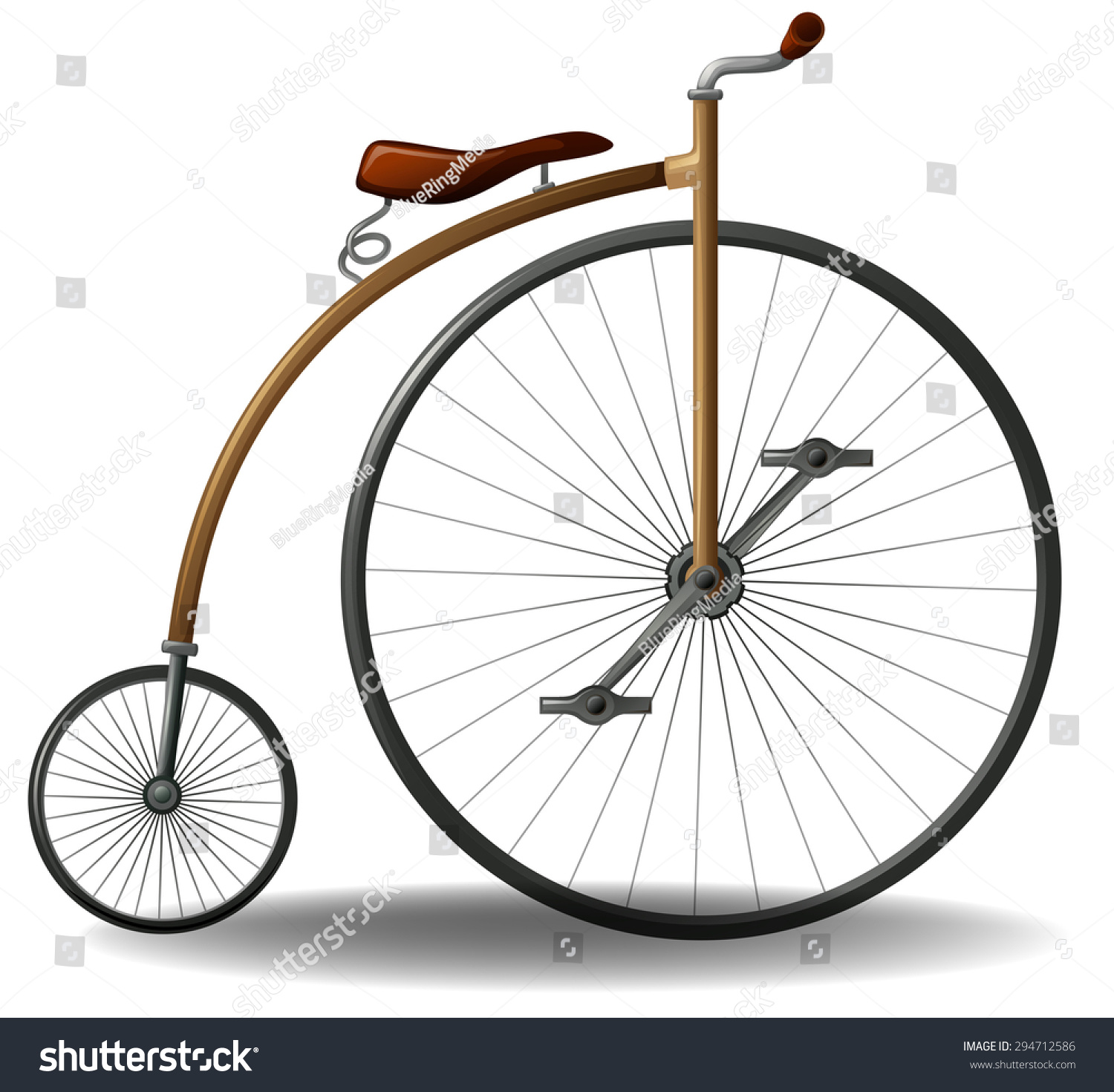 bike with big and small wheel