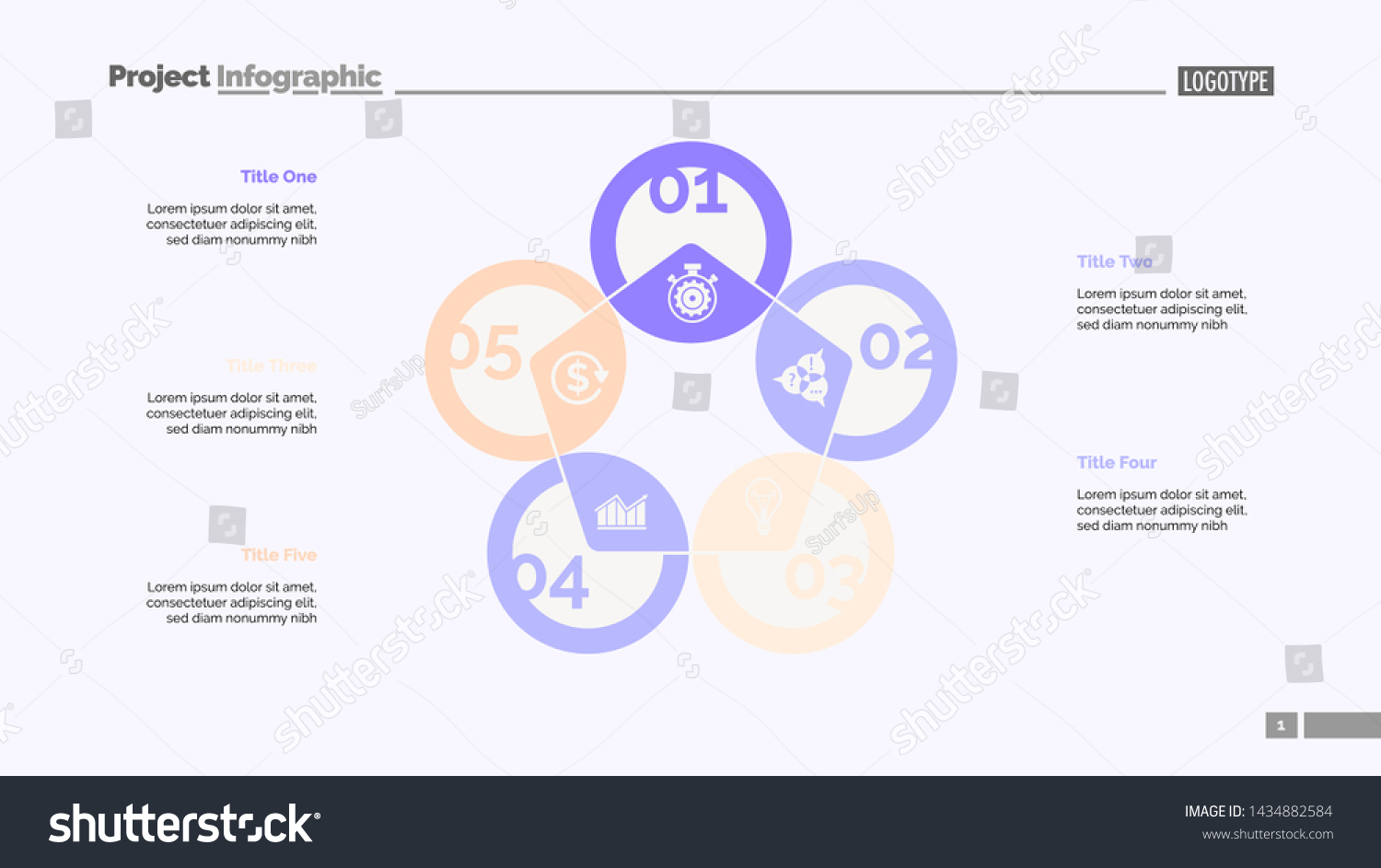 Pentagon Chart Process Diagram Cycle Graph 스톡 벡터로열티 프리 1434882584 Shutterstock 1590