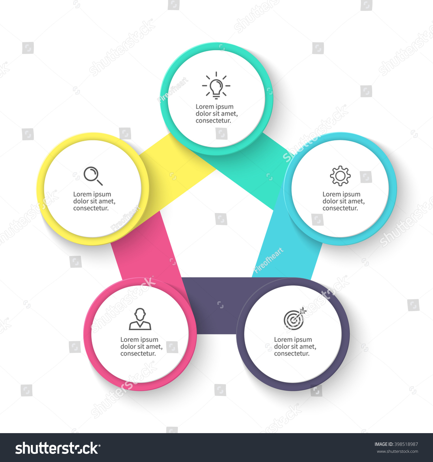 Pentagon Infographic Chart Diagram 5 Steps Stock Vector 398518987 Shutterstock 1328