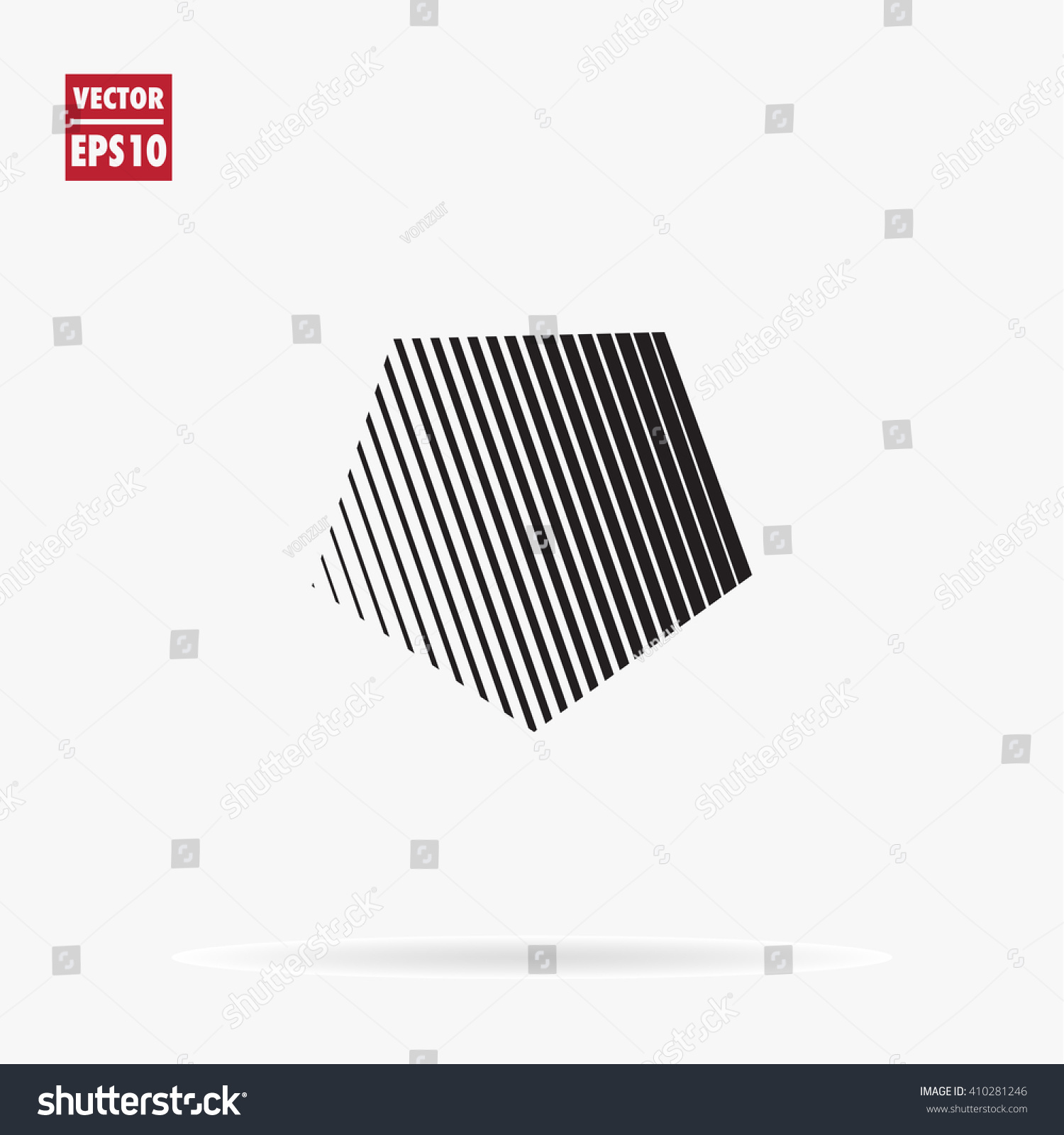 pentagon logo template unusual flat icon のベクター画像素材
