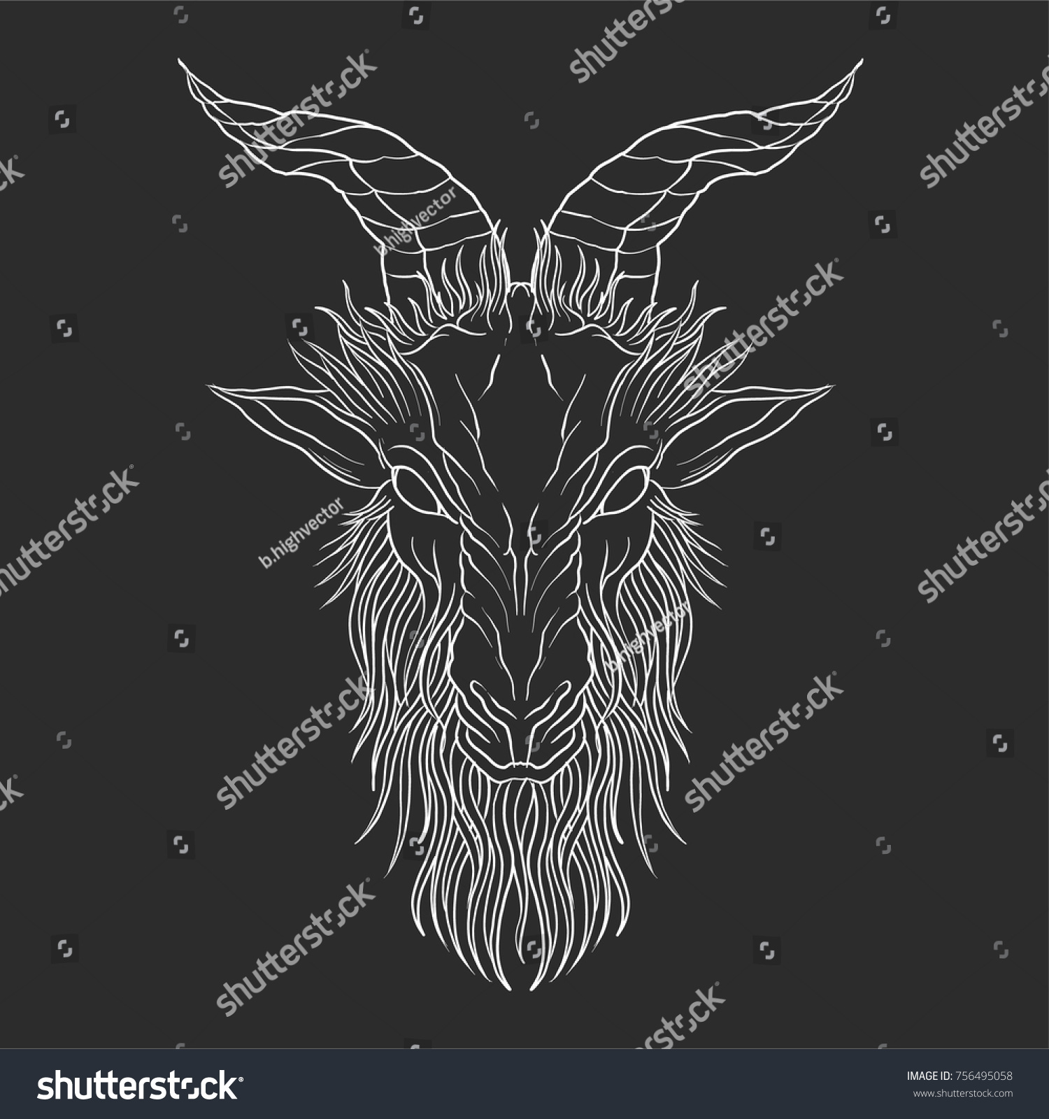 Home Decor Tapestry Wall Hanging Pentagram With Demon Baphomet Satanic Goat Head With Third Eye Binary Satanic Symbol Vector 533043418 for Bedroom Living Room Dorm