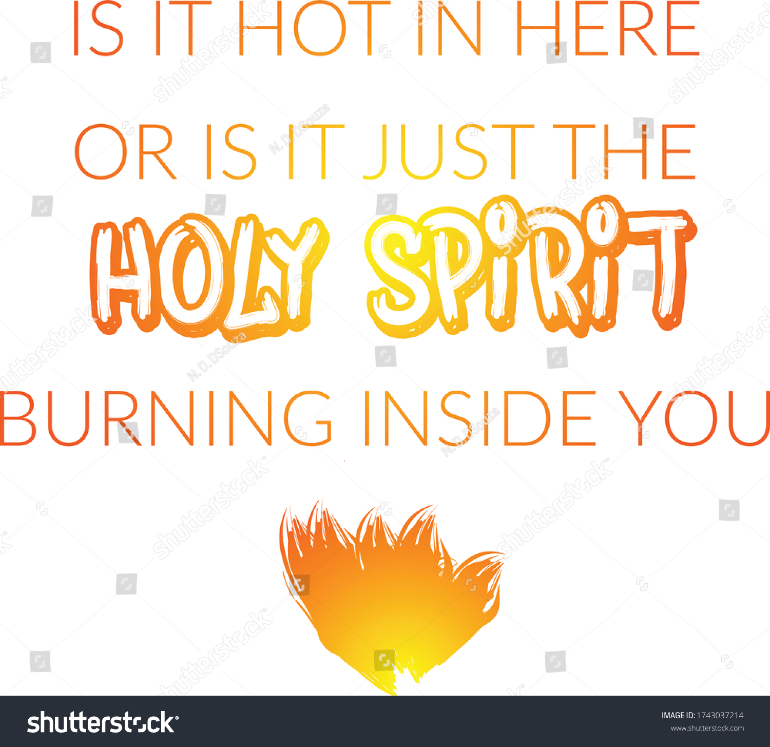 Pentecost Sunday Special Quote Typography Print Stock Vector (Royalty ...