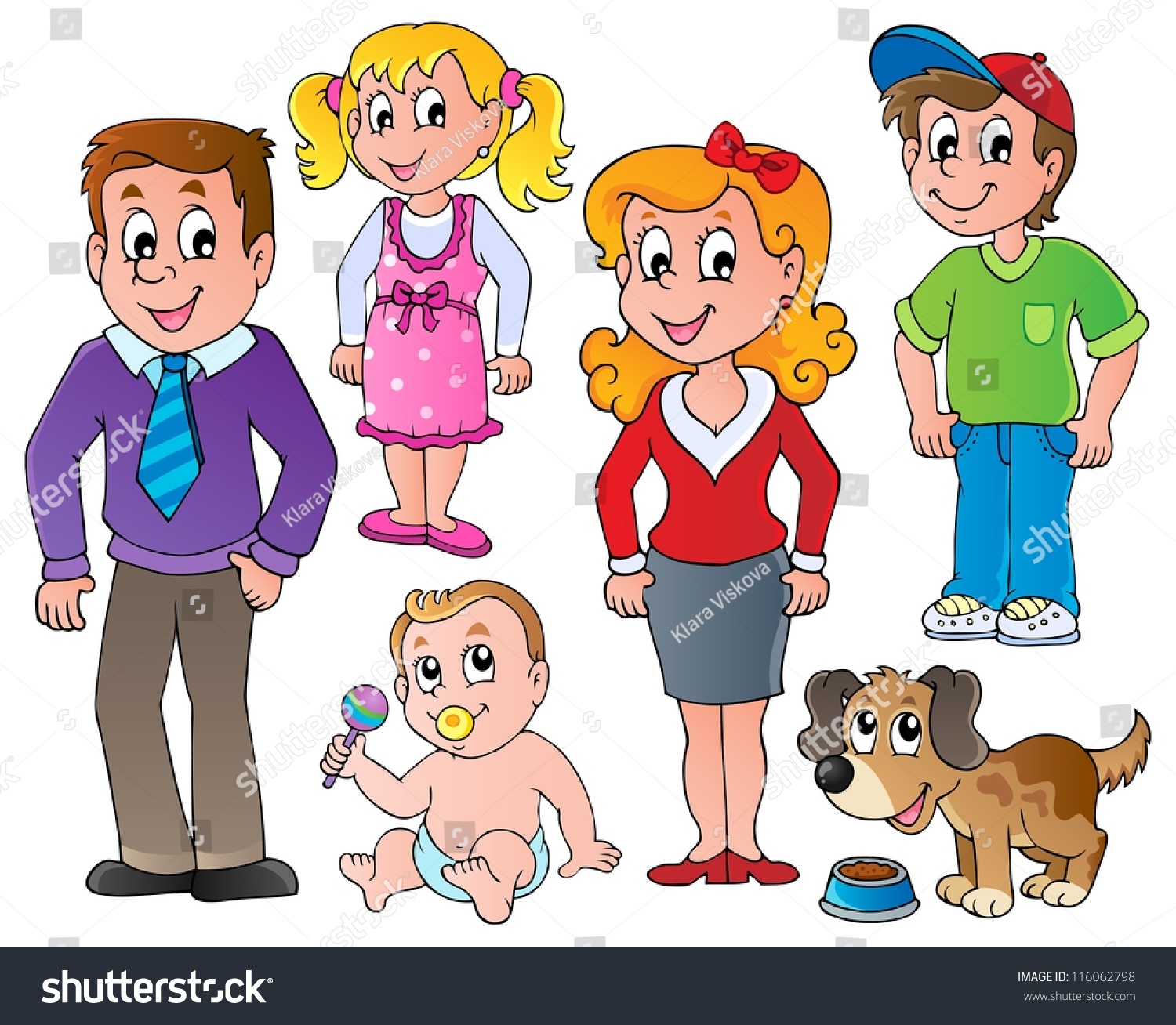 People And Family Collection 1 - Vector Illustration. - 116062798