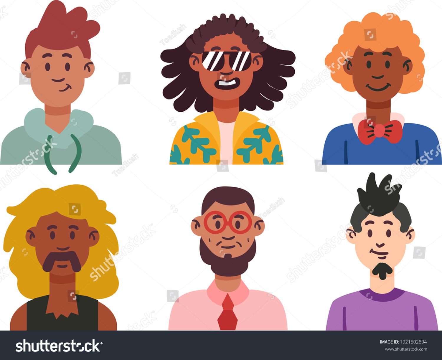 People Avatar Collection People Avatar Set Stock Vector Royalty Free 1921502804 Shutterstock