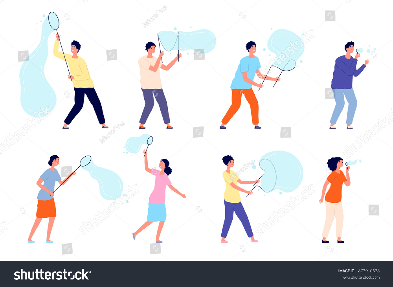 1,687 Person blowing bubbles Stock Vectors, Images & Vector Art ...