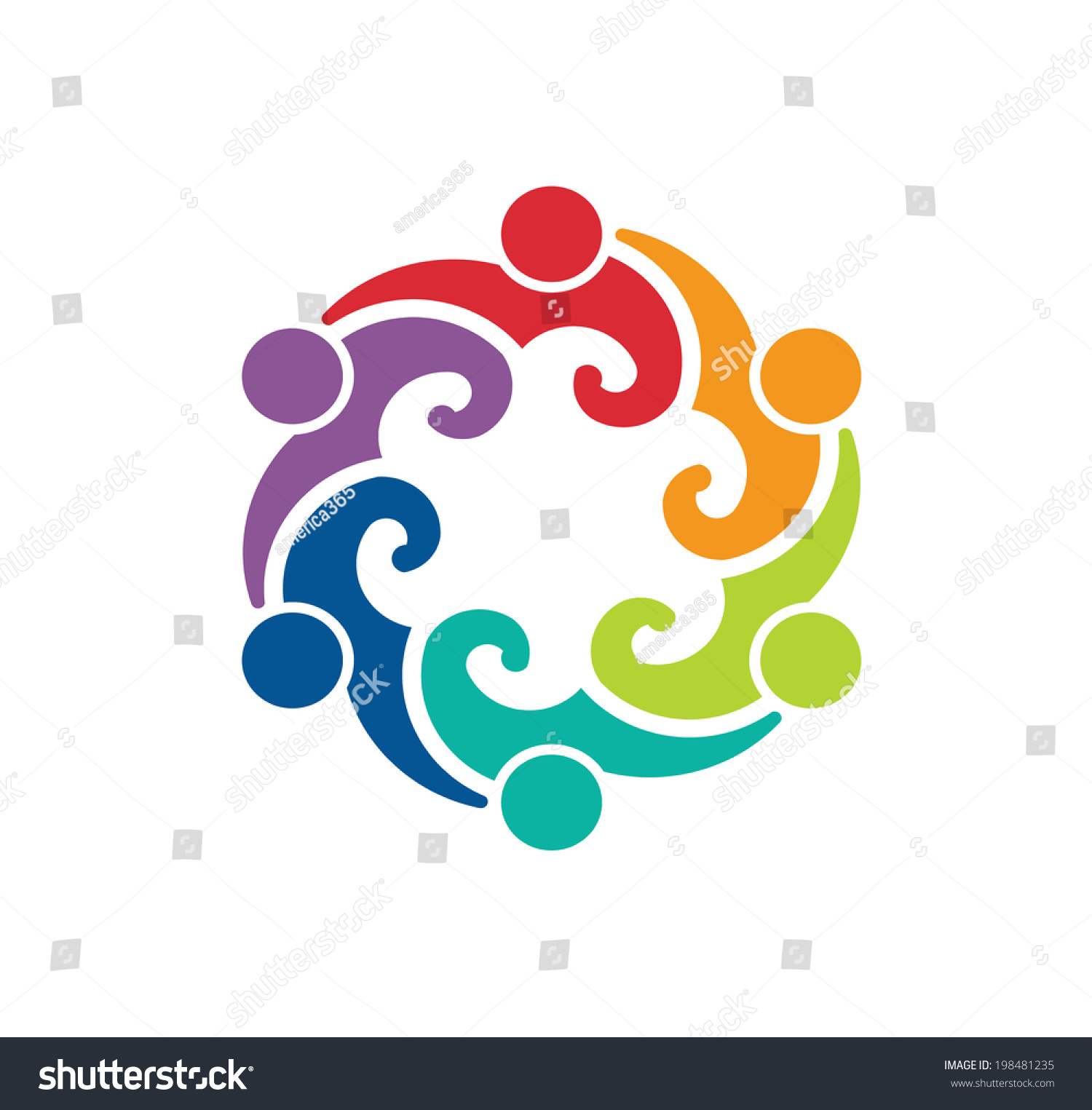 People Group 6 Meeting - Icon Vector - 198481235 : Shutterstock