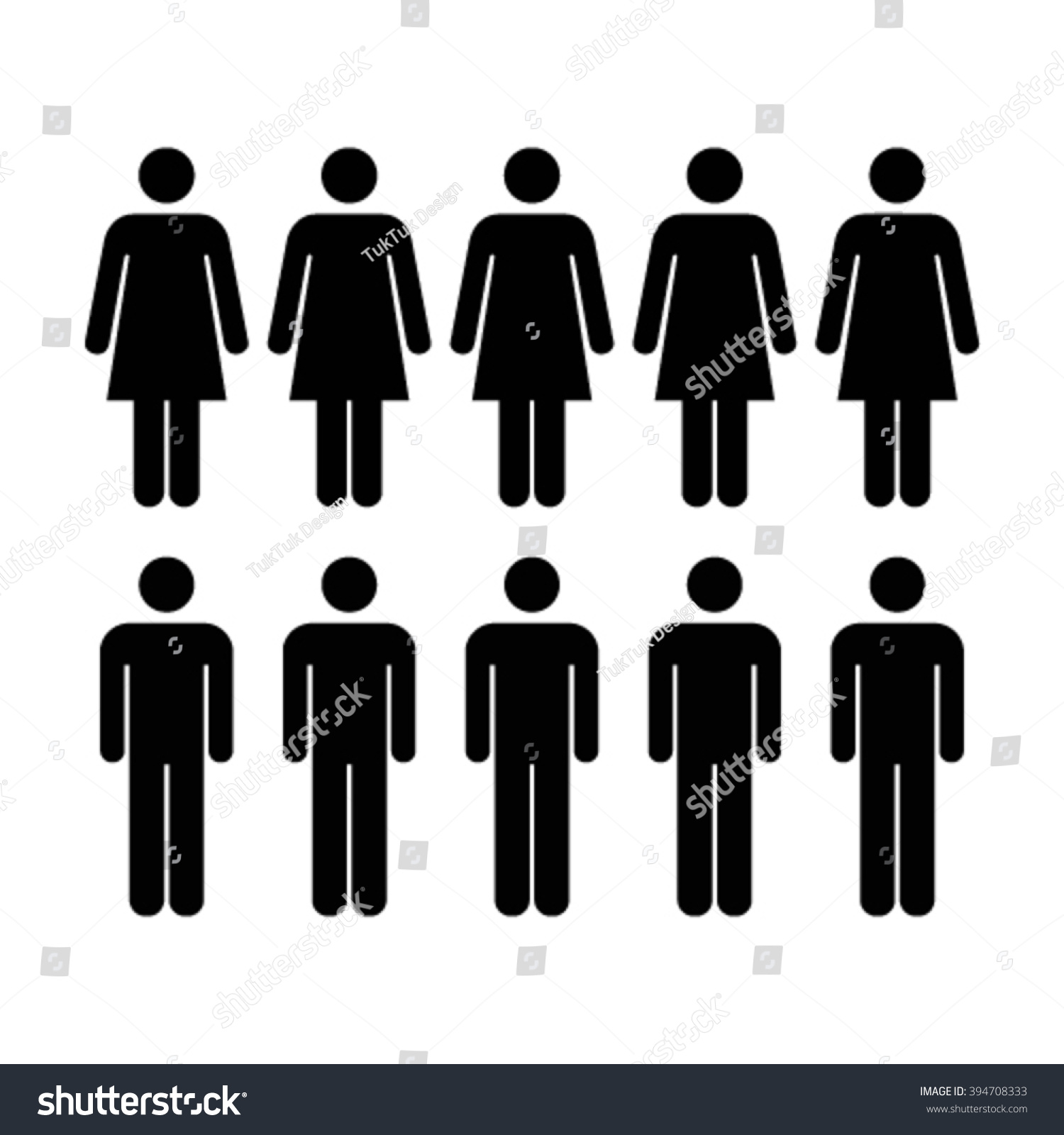 People Icon - Men & Woman Vector - 394708333 : Shutterstock