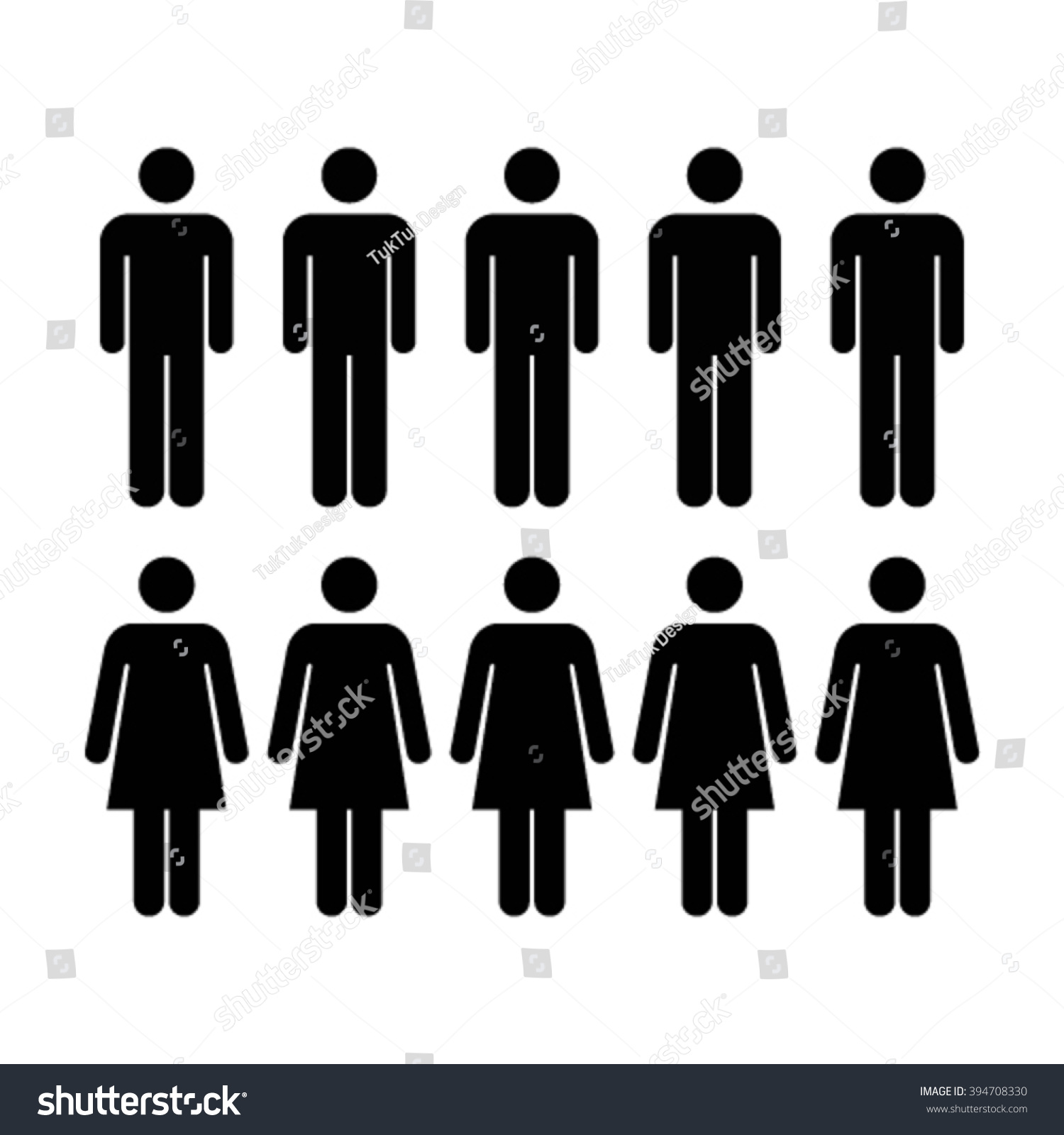People Icon - Men & Women Vector - 394708330 : Shutterstock