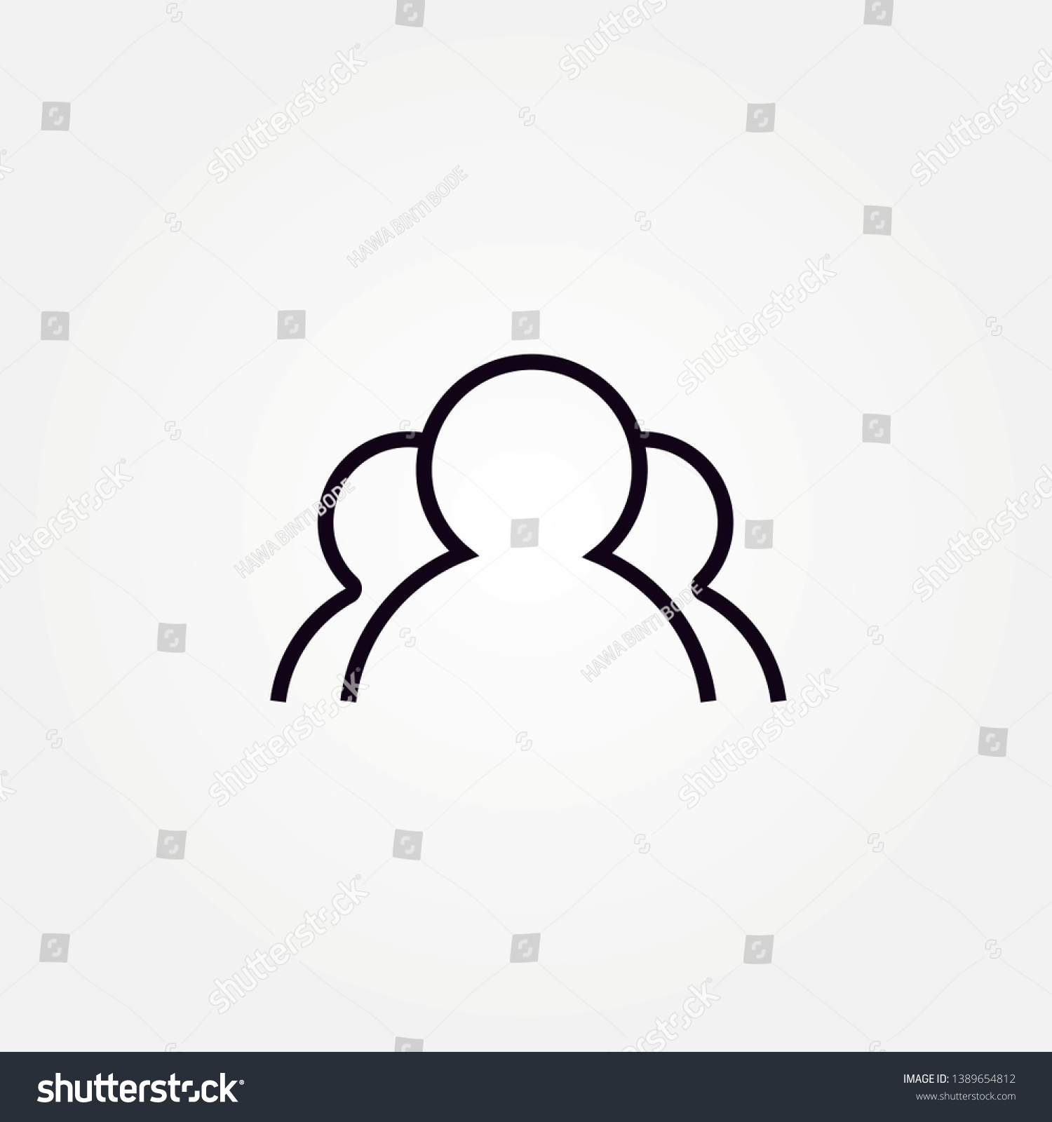 People Icon Social Network Users Vector Stock Vector (Royalty Free ...