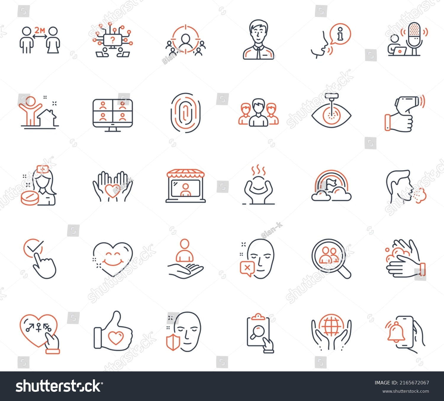 People Icons Set Included Icon Face Stock Vector (Royalty Free ...