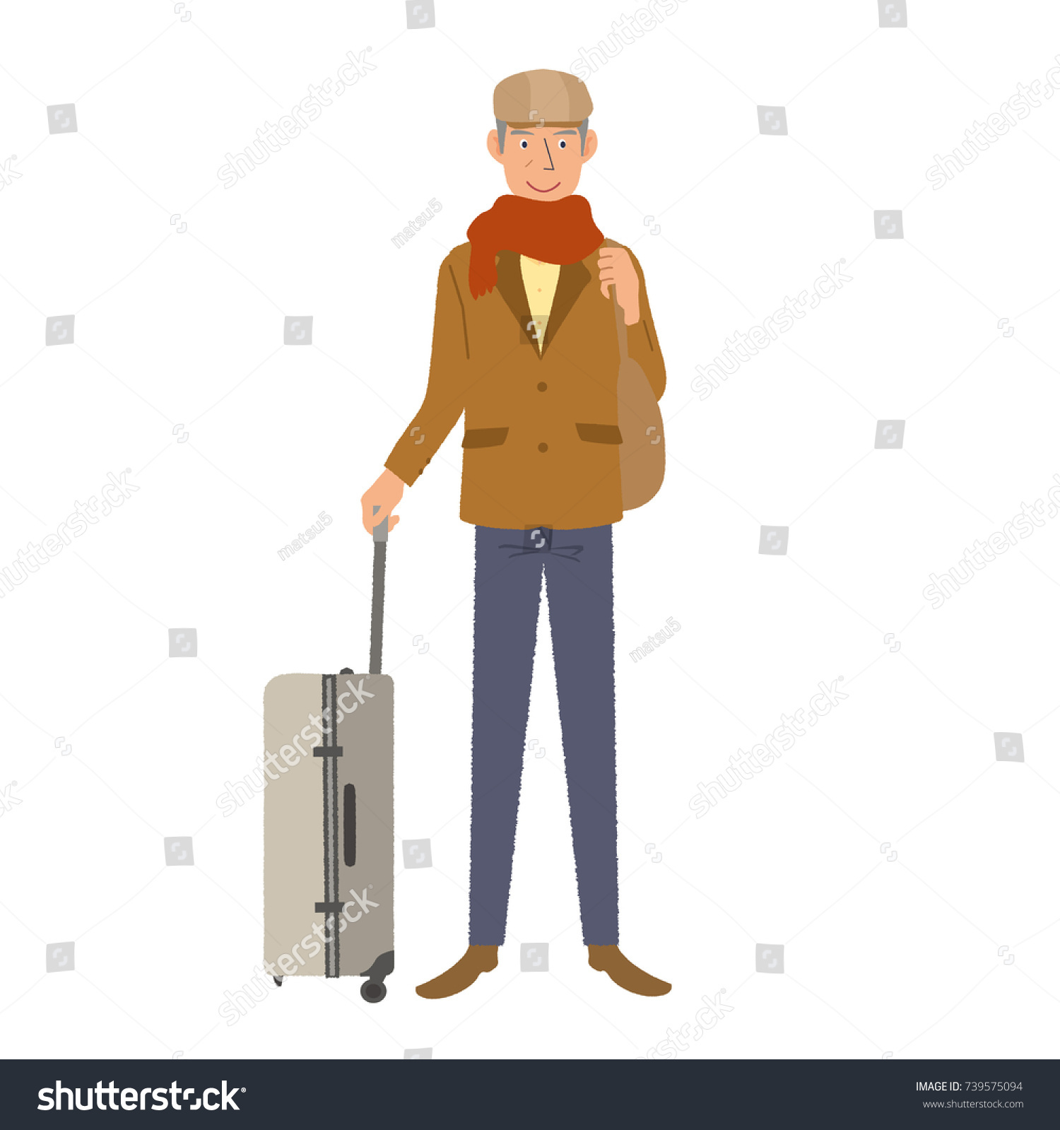 People Transit Vector Characters Isolated Objects Stock Vector (Royalty ...