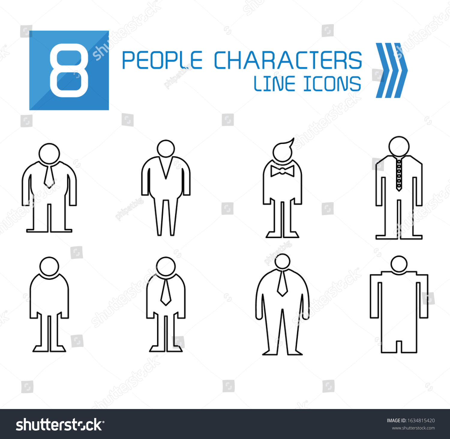 People Male Icons Line Vector Set Stock Vector Royalty Free 1634815420 people-male-icons-line-vector-set-stock-vector-royalty-free-1634815420